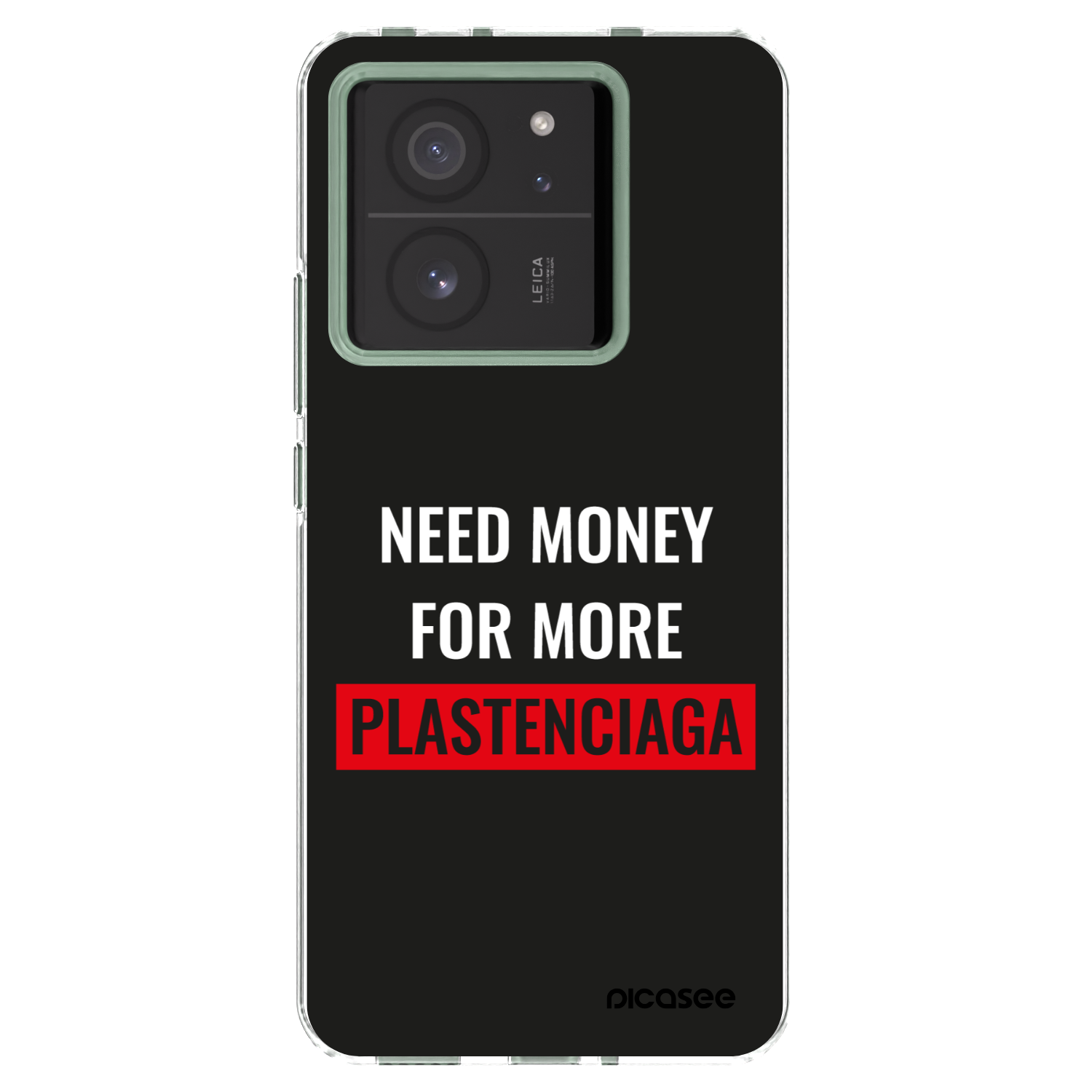 Picasee silikonowe przeźroczyste etui na Xiaomi 13T Pro - More PLASTENCIAGA