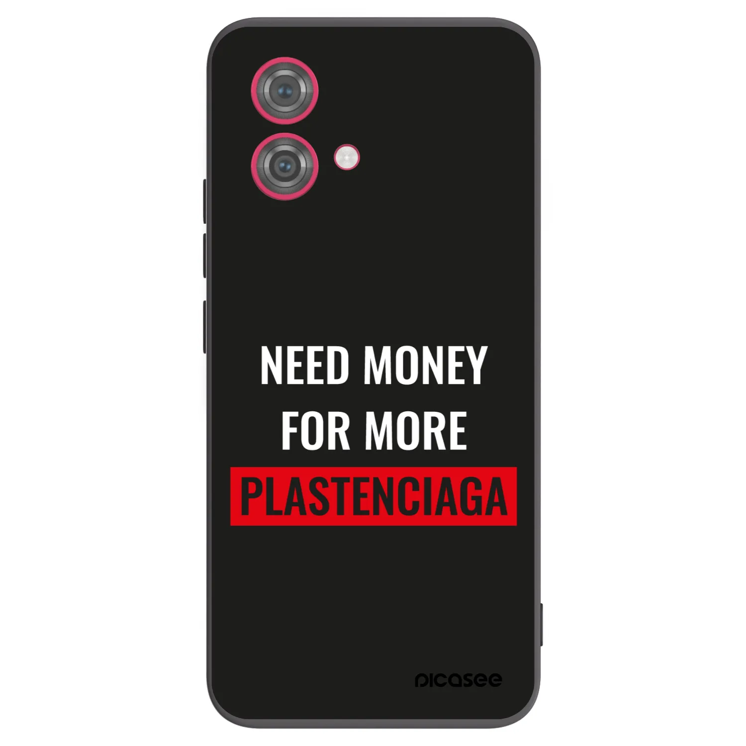 Picasee silikonowe czarne etui na Motorola Moto G84 5G - More PLASTENCIAGA