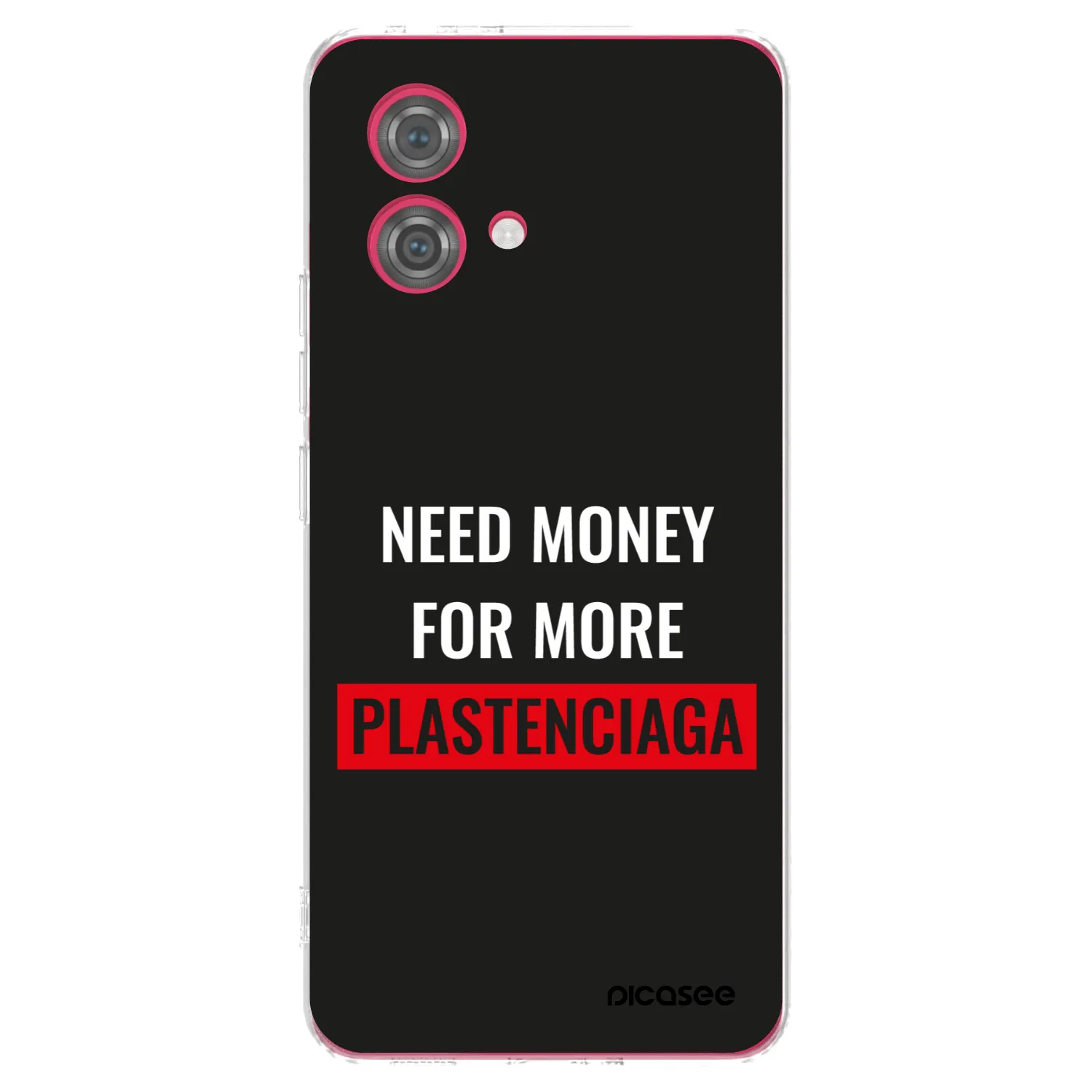 Picasee silikonowe przeźroczyste etui na Motorola Moto G84 5G - More PLASTENCIAGA