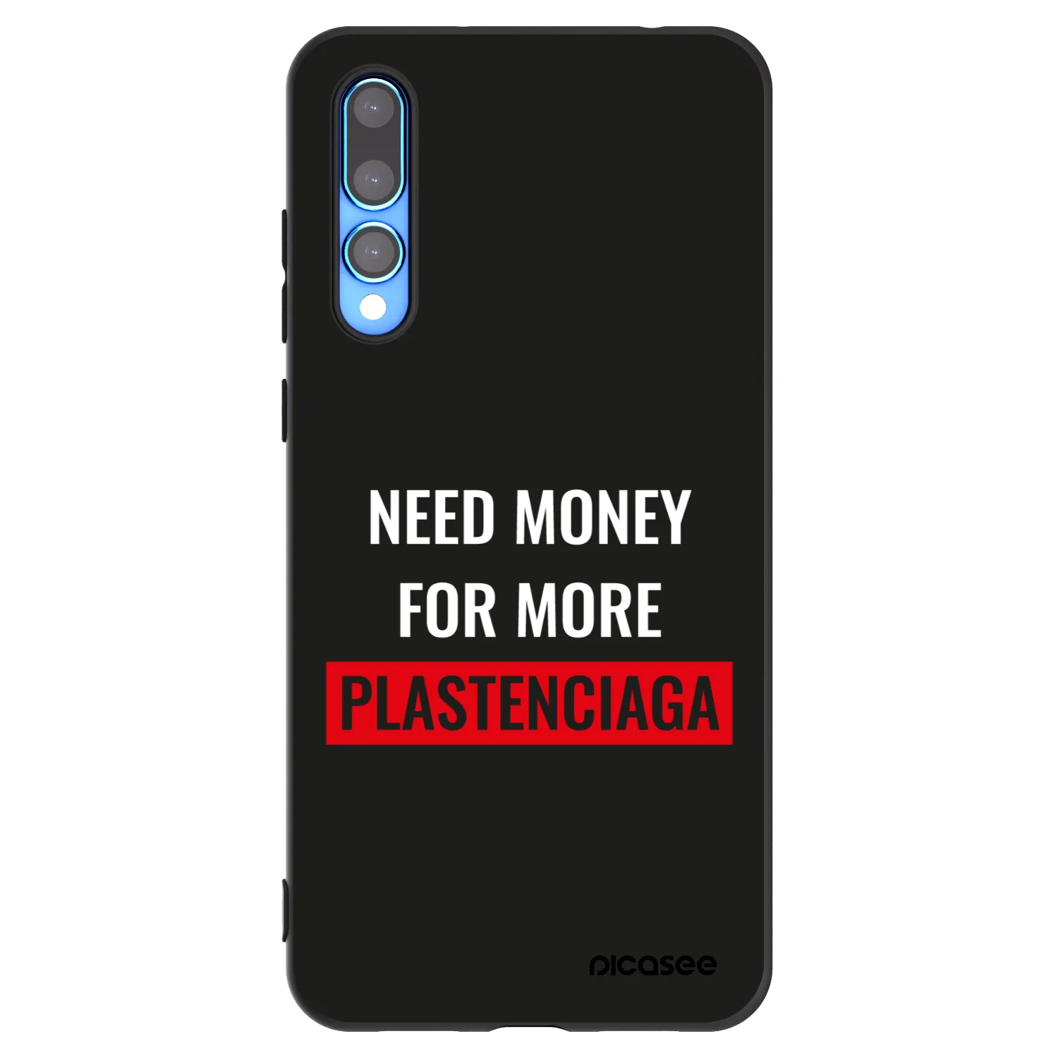 Picasee silikonowe czarne etui na Huawei P20 Pro - More PLASTENCIAGA