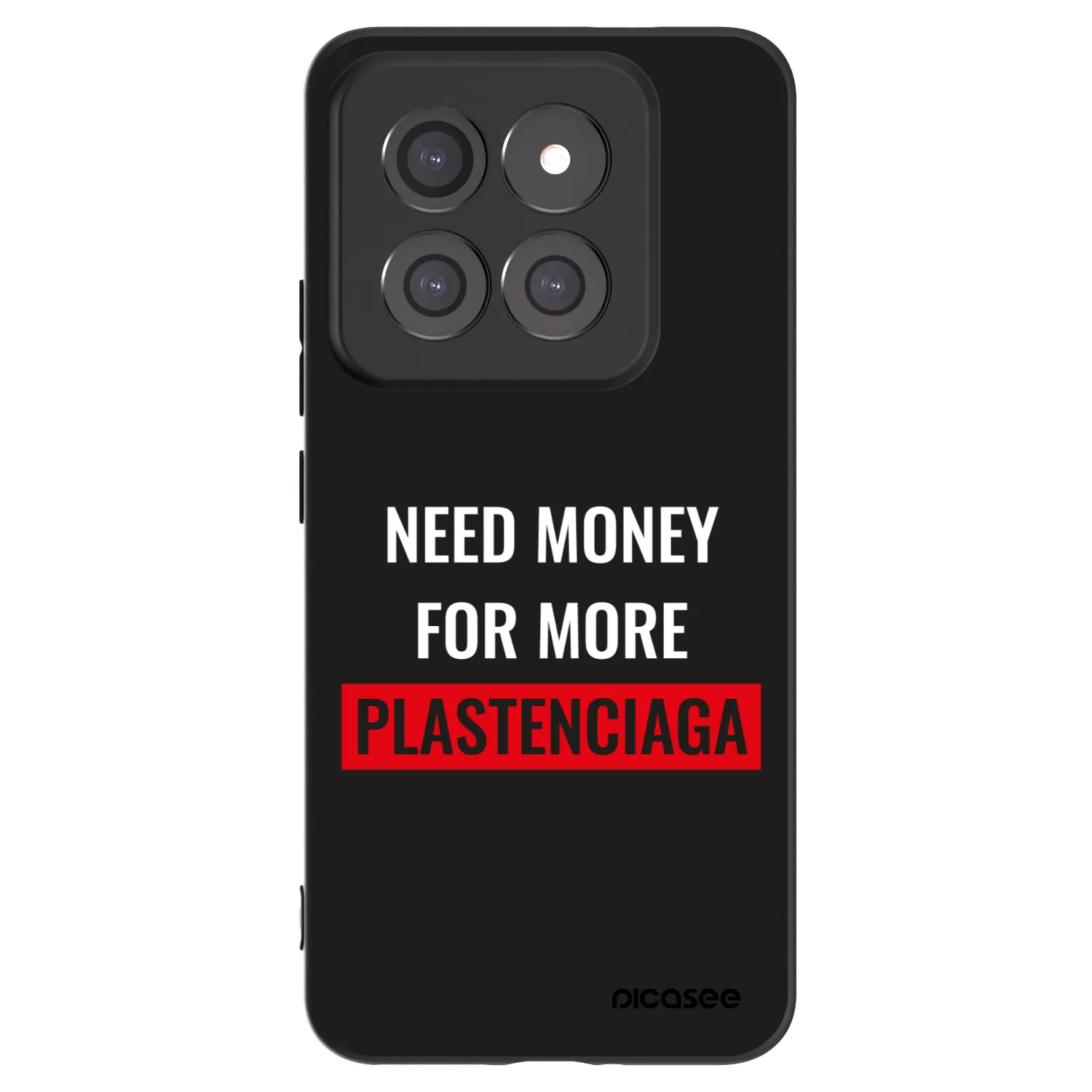 Picasee silikonowe czarne etui na Xiaomi 14 Pro - More PLASTENCIAGA