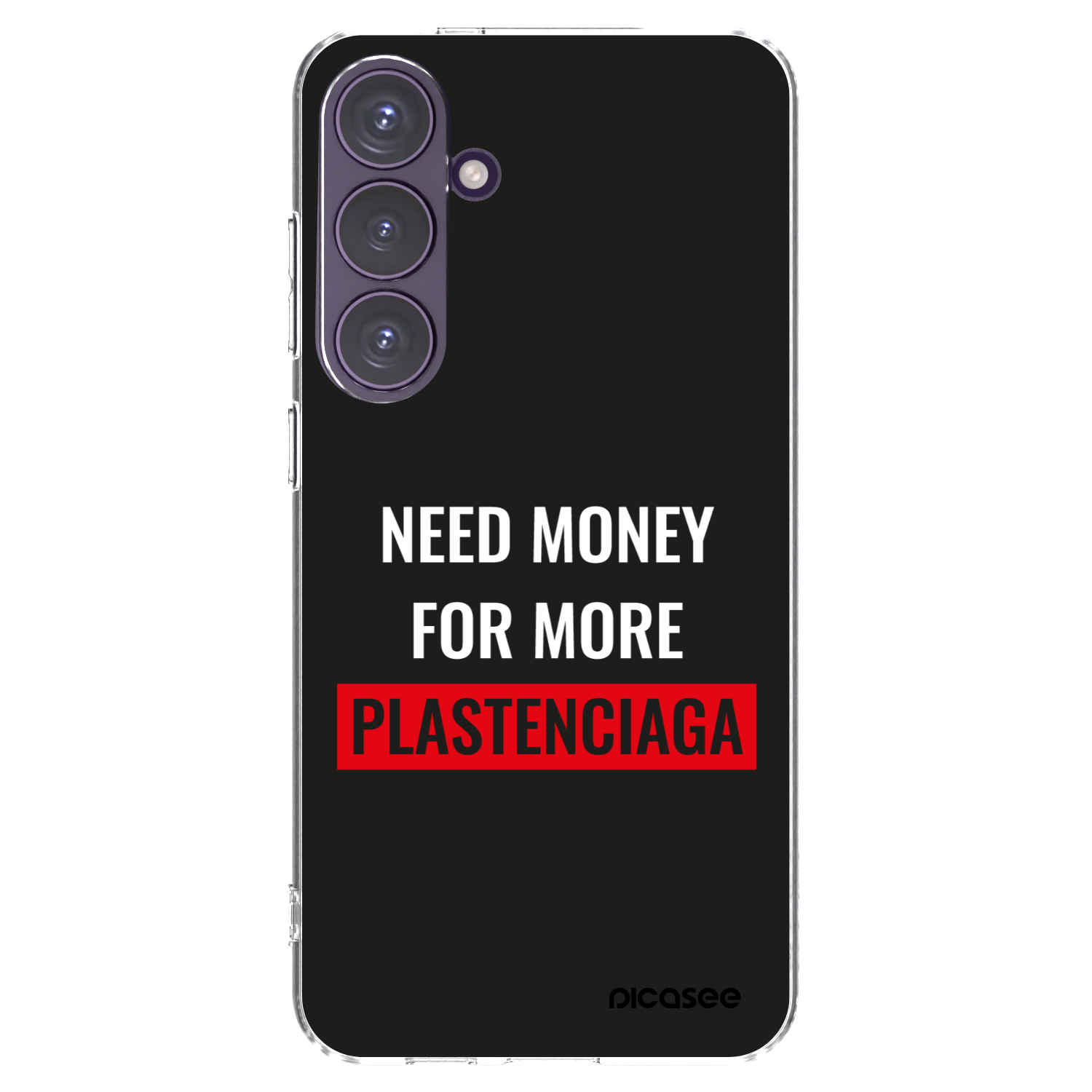 Picasee silikonowe przeźroczyste etui na Samsung Galaxy S24+ S926B 5G - More PLASTENCIAGA
