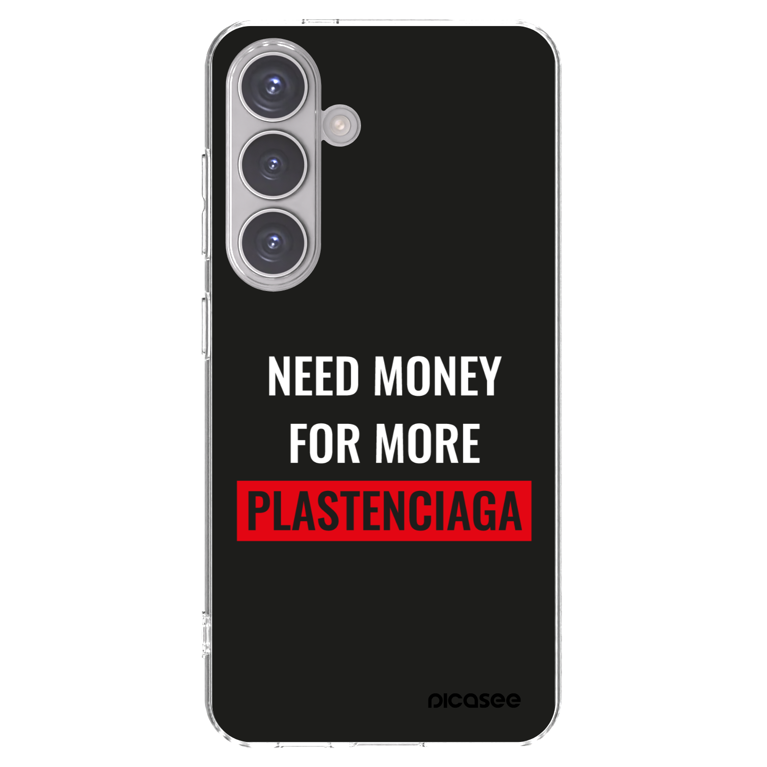 Picasee silikonowe przeźroczyste etui na Samsung Galaxy S24 S921B 5G - More PLASTENCIAGA