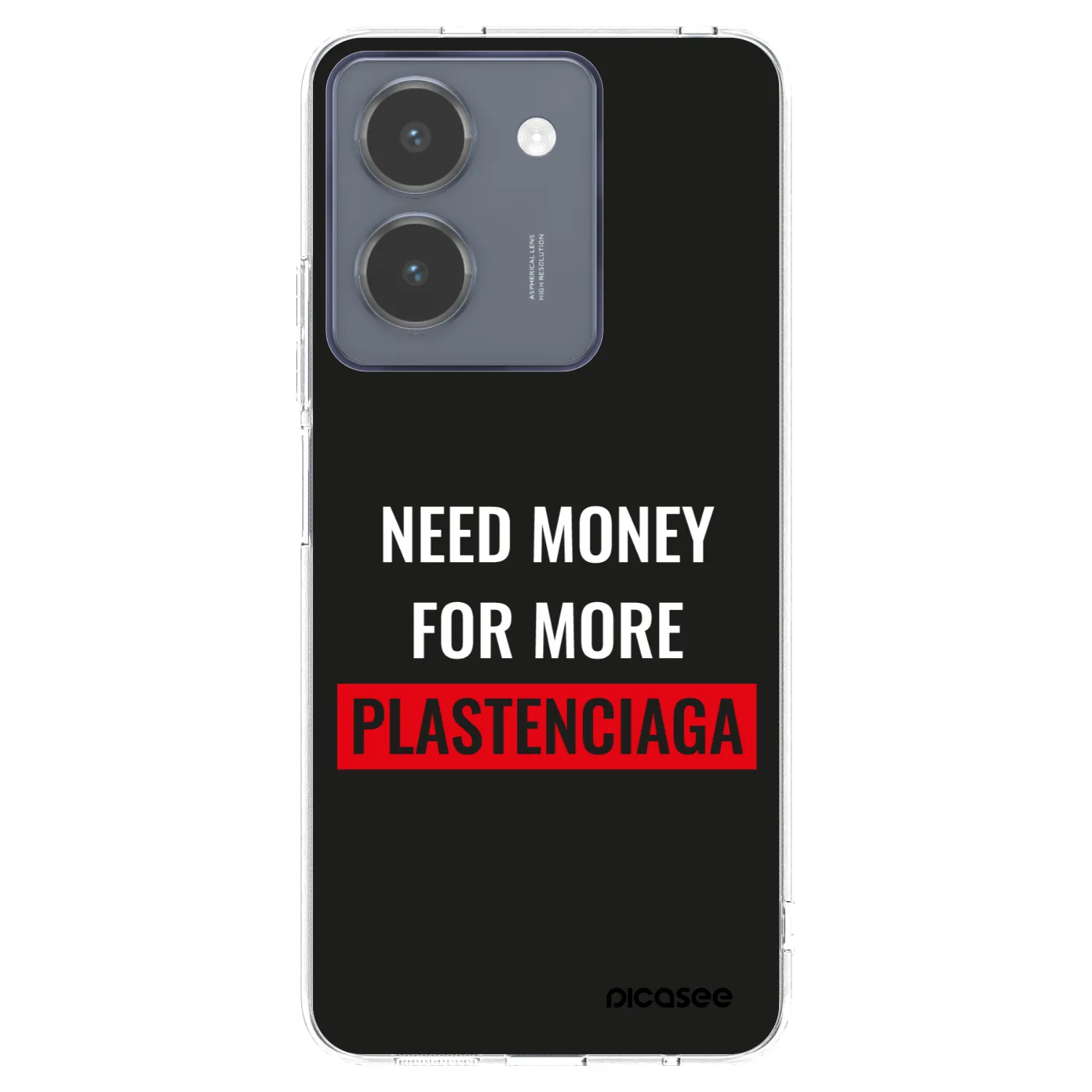 Picasee silikonowe przeźroczyste etui na Vivo Y36 4G - More PLASTENCIAGA