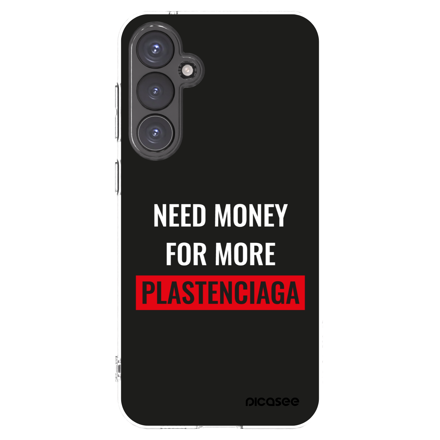 Picasee silikonowe przeźroczyste etui na Samsung Galaxy S23 FE S711B - More PLASTENCIAGA