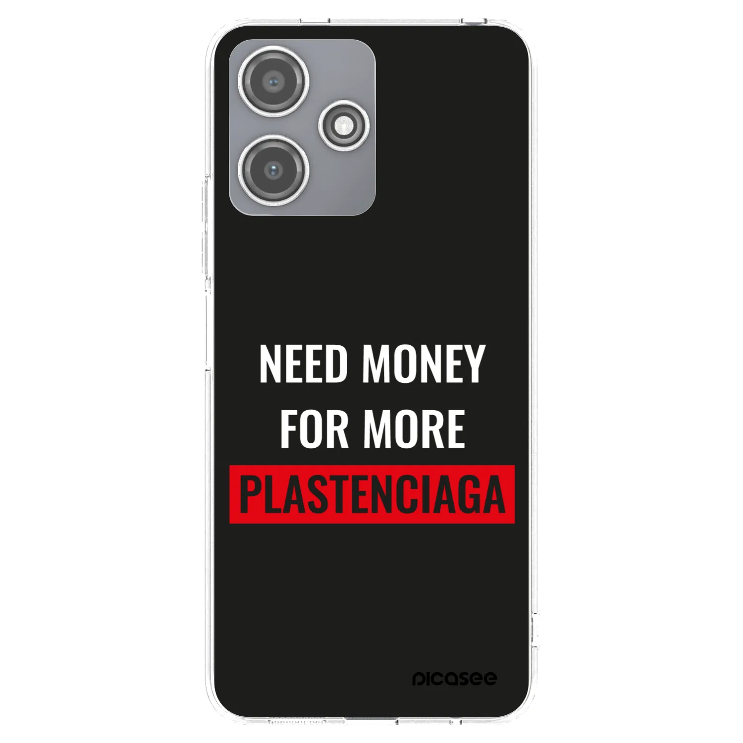Picasee silikonowe przeźroczyste etui na Xiaomi Redmi 12 5G - More PLASTENCIAGA