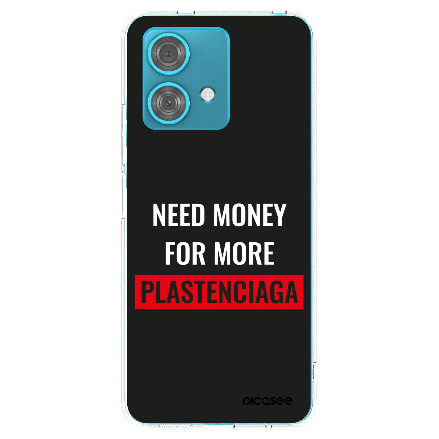 Picasee silikonowe przeźroczyste etui na Motorola Edge 40 Neo - More PLASTENCIAGA