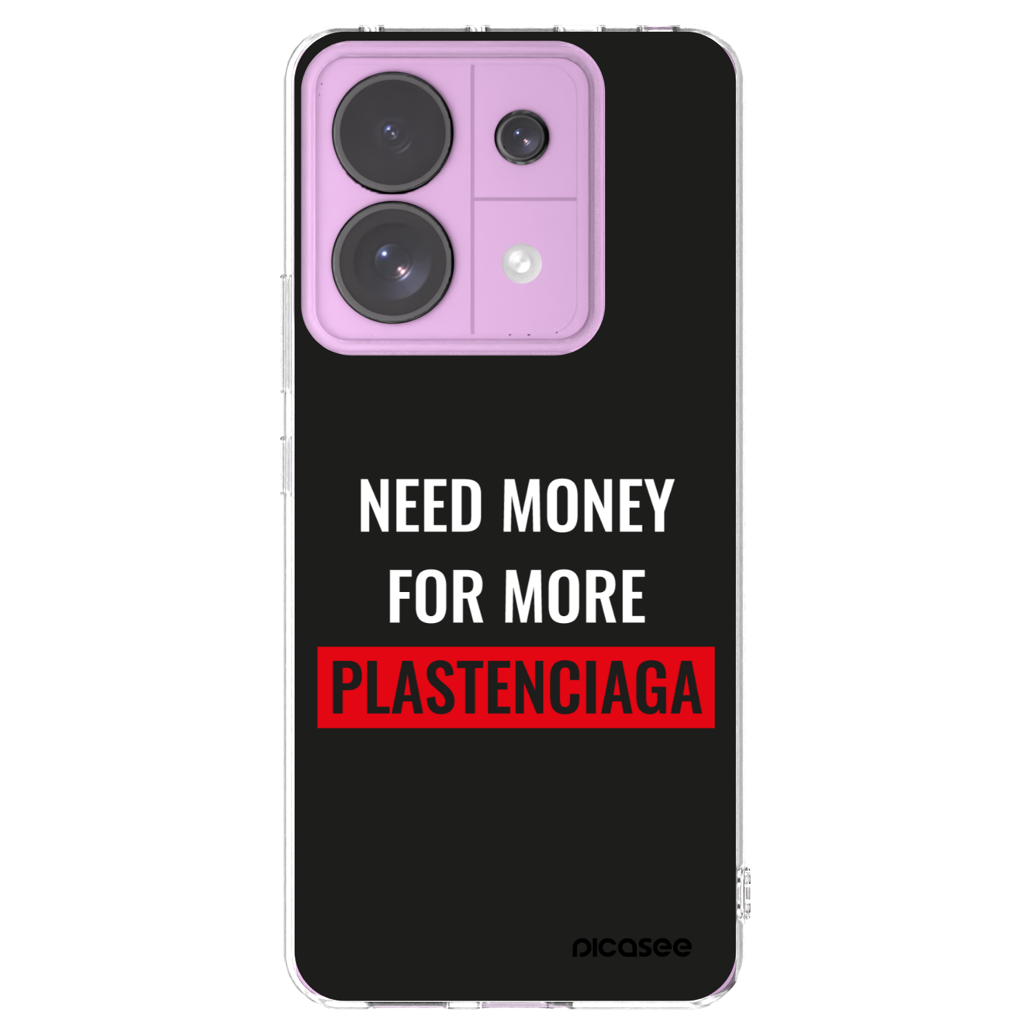 Picasee silikonowe przeźroczyste etui na Xiaomi Redmi Note 13 Pro 5G - More PLASTENCIAGA