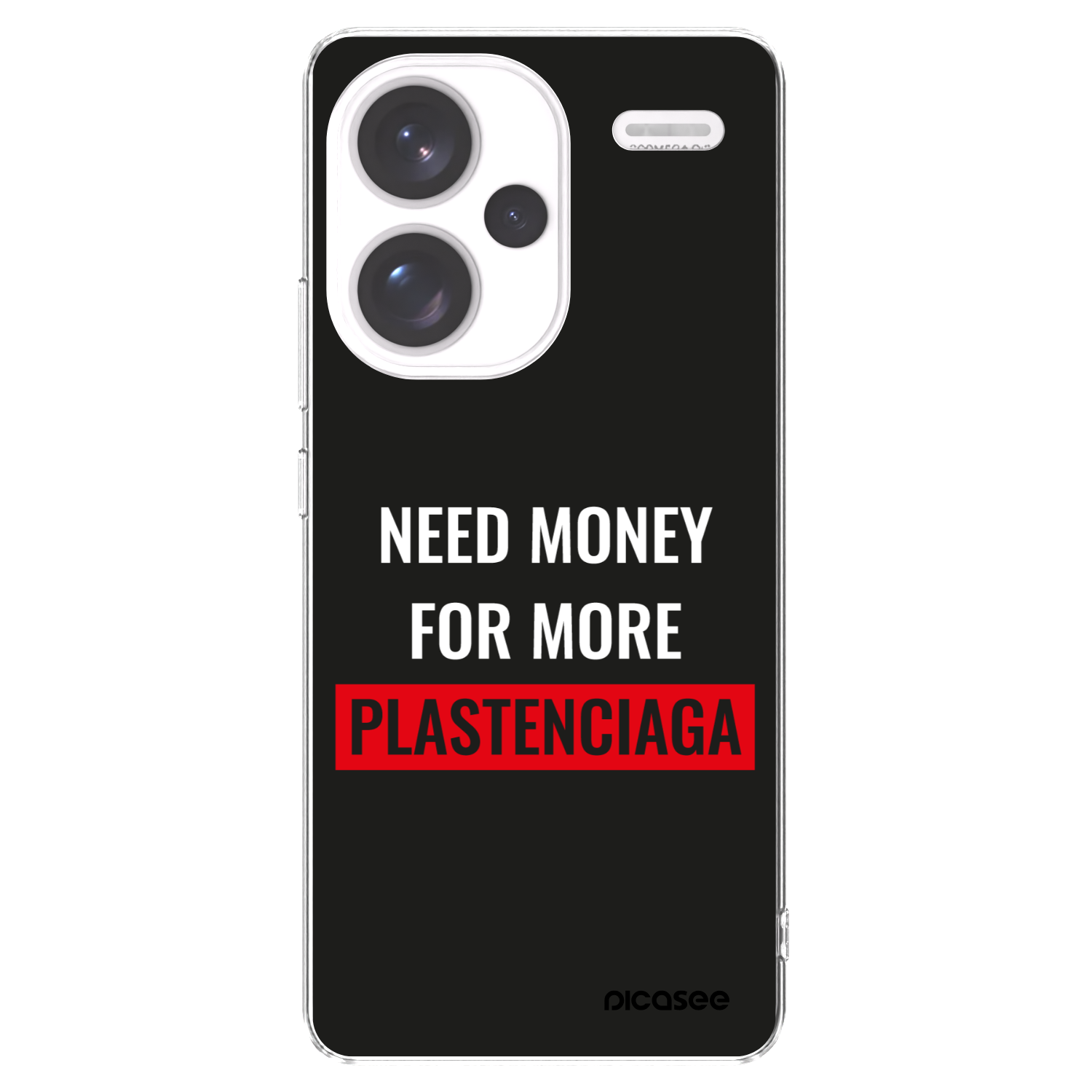 Picasee silikonowe przeźroczyste etui na Xiaomi Redmi Note 13 Pro+ 5G - More PLASTENCIAGA