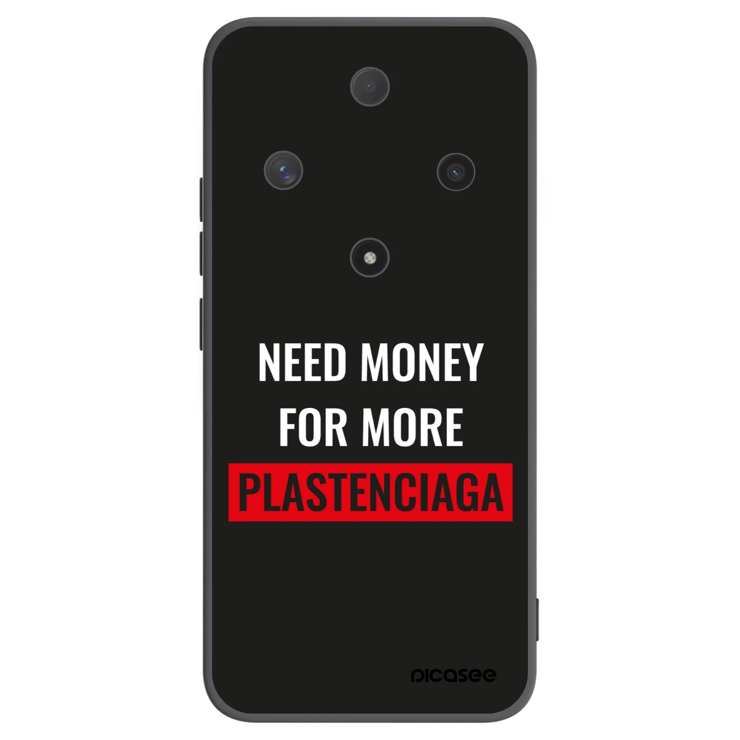 Picasee silikonowe czarne etui na Honor Magic6 Lite 5G - More PLASTENCIAGA