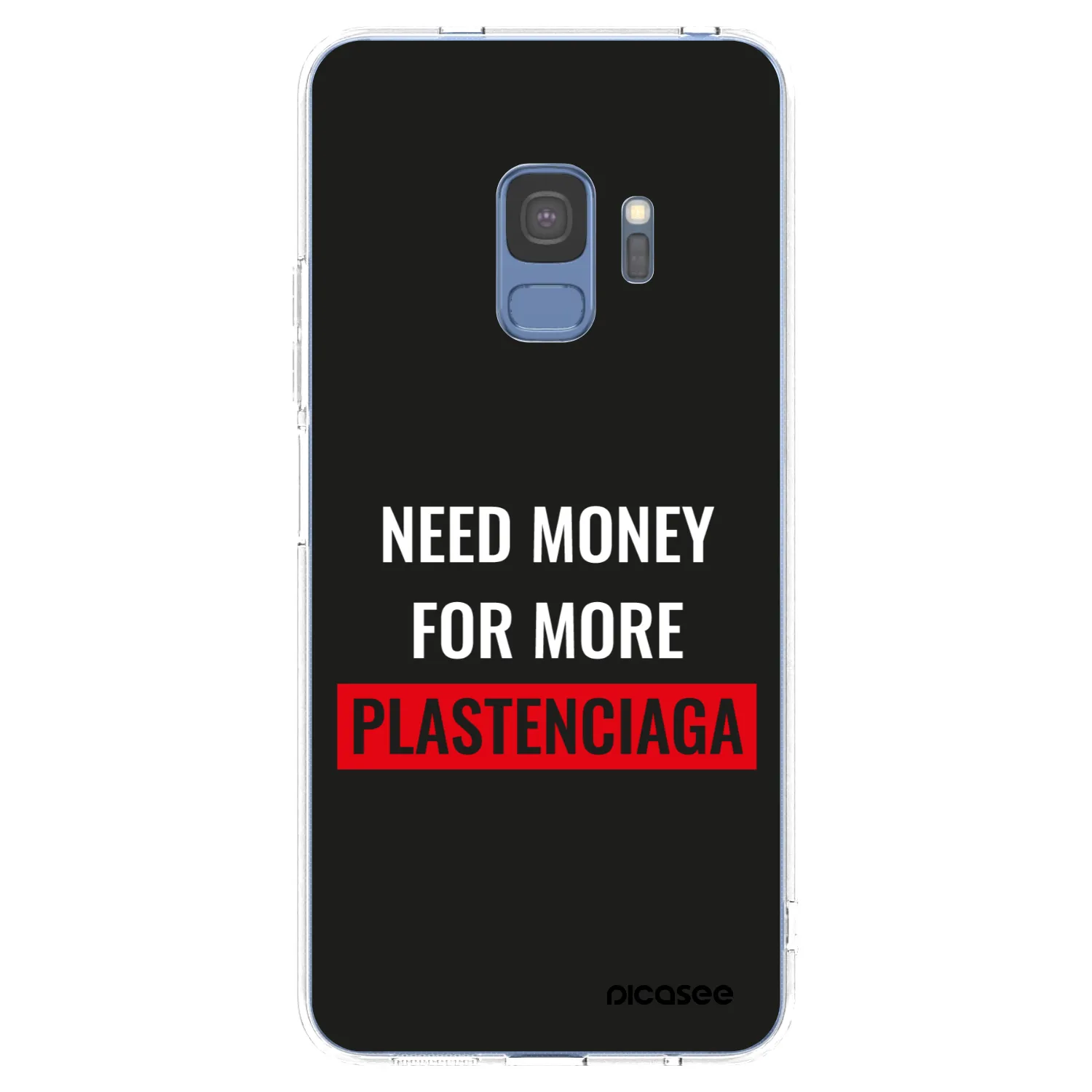 Picasee silikonowe przeźroczyste etui na Samsung Galaxy S9 G960F - More PLASTENCIAGA