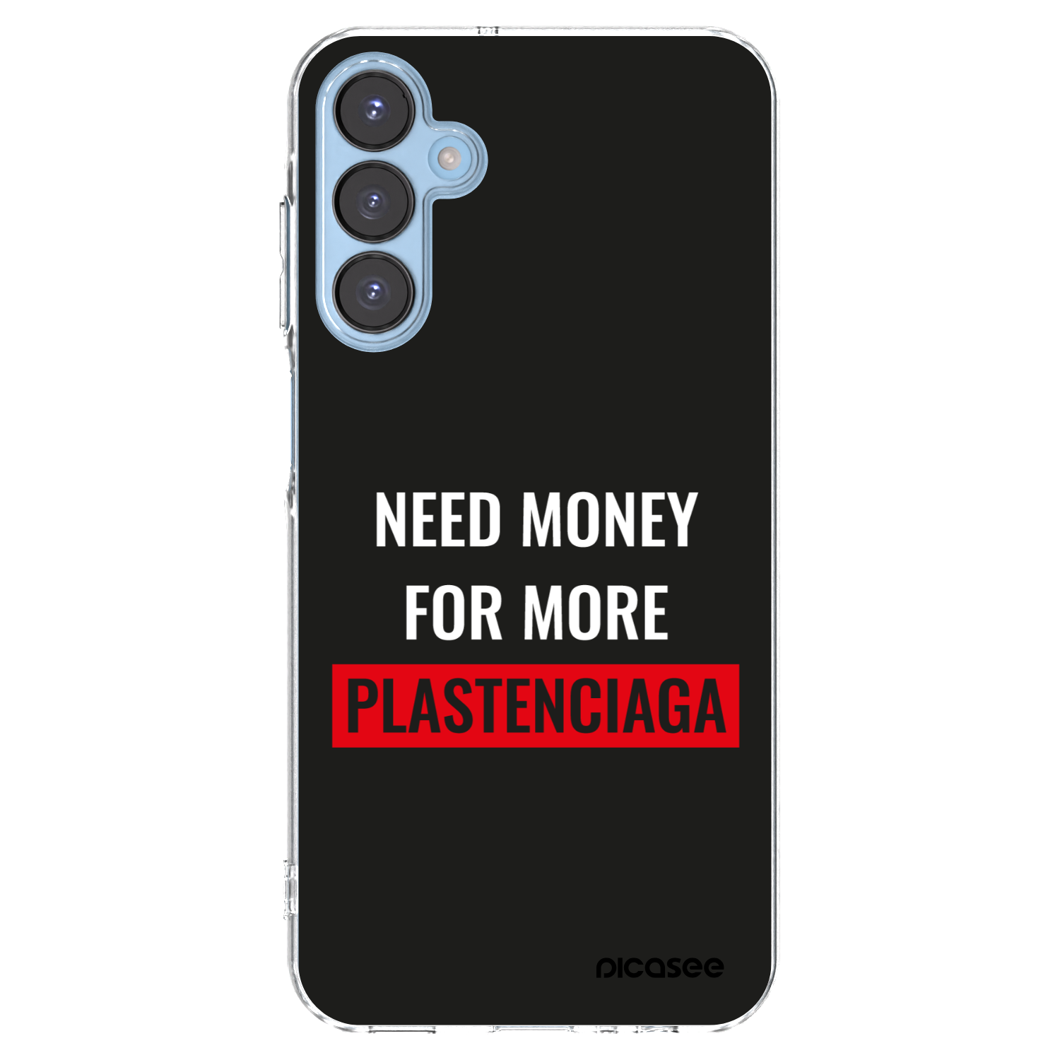Picasee silikonowe przeźroczyste etui na Samsung Galaxy A15 A156B 5G - More PLASTENCIAGA