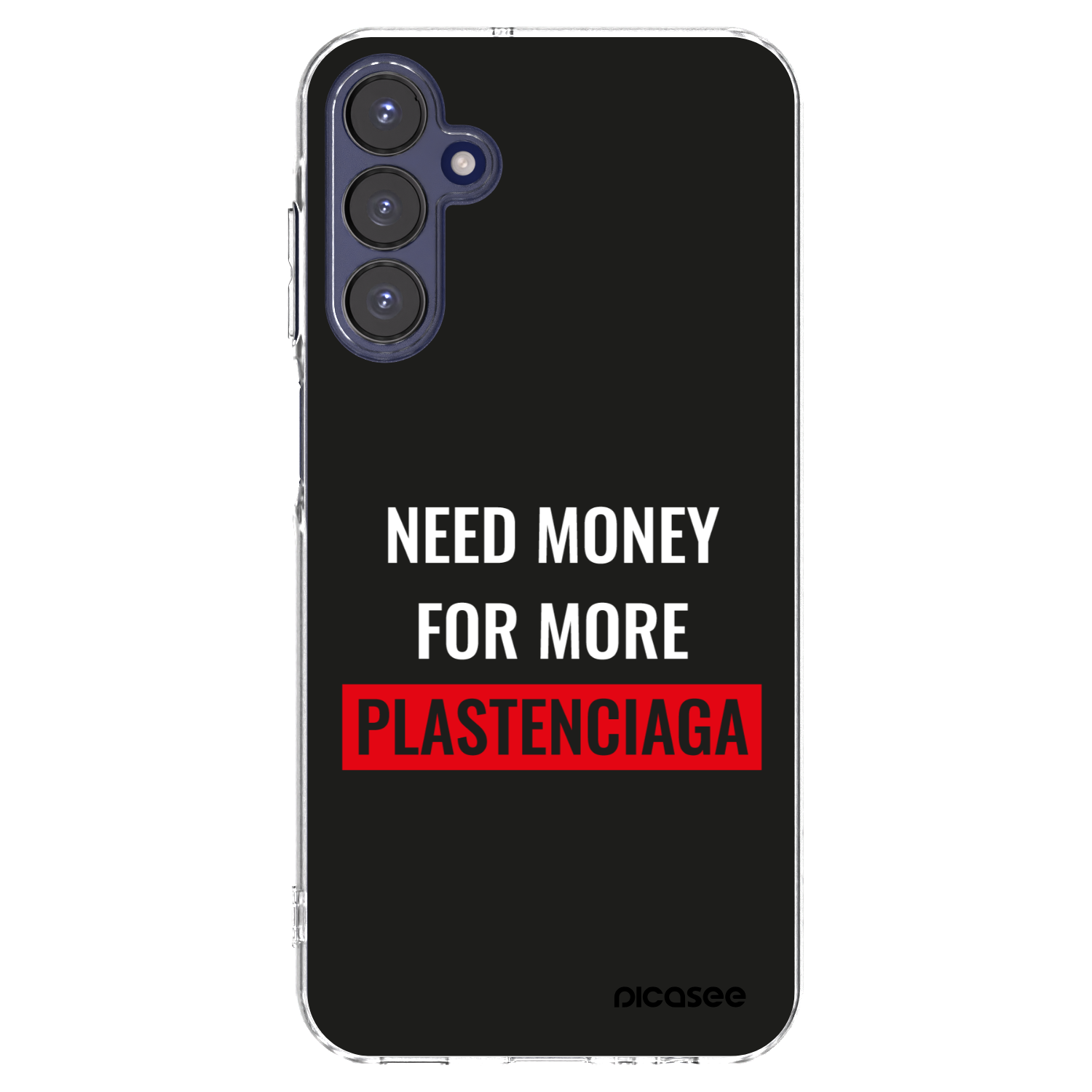 Picasee silikonowe przeźroczyste etui na Samsung Galaxy A15 A155F 4G - More PLASTENCIAGA
