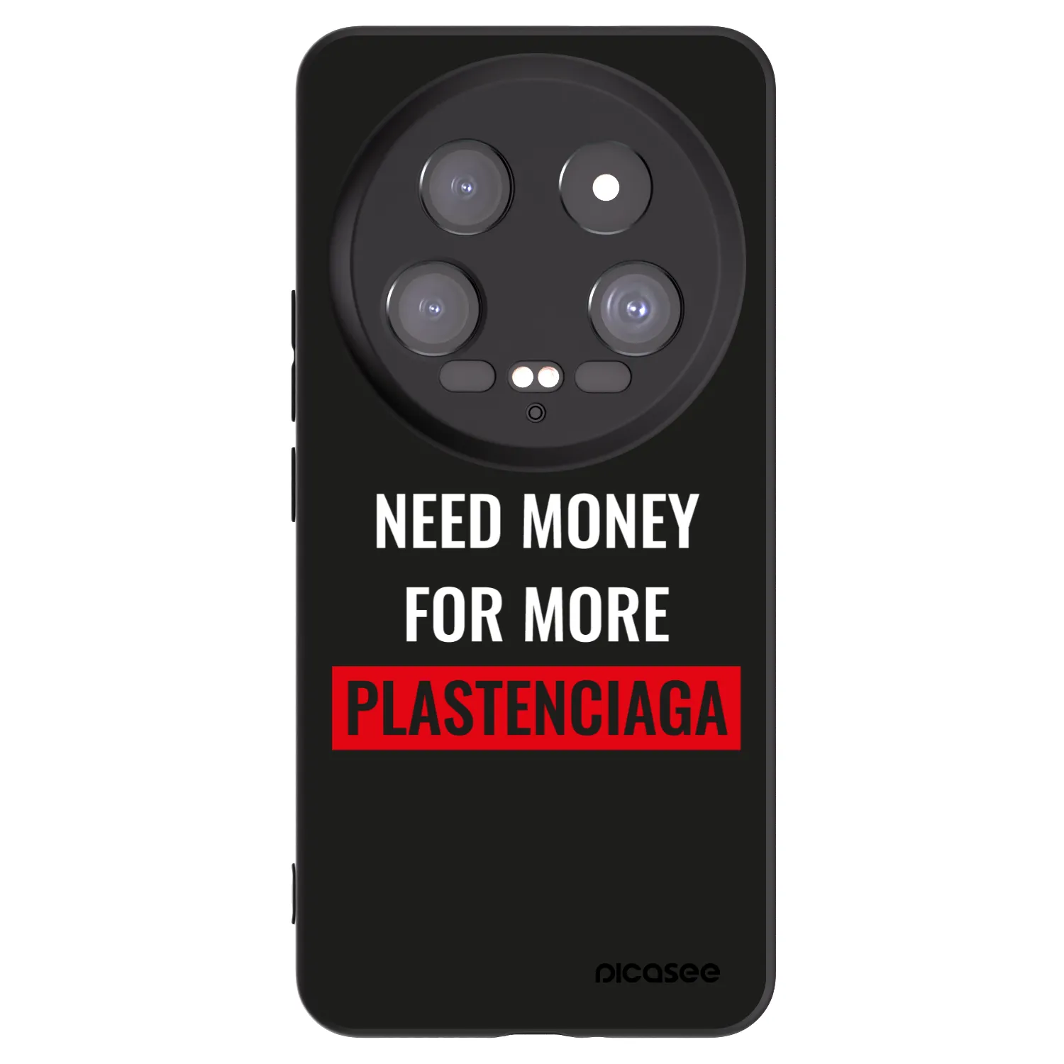 Picasee silikonowe czarne etui na Xiaomi 14 Ultra - More PLASTENCIAGA