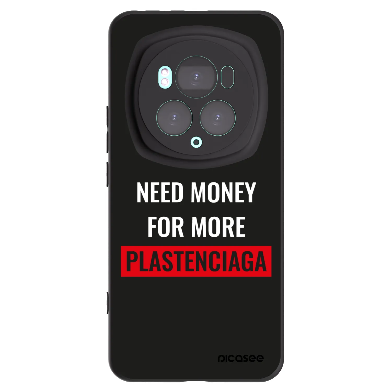 Picasee silikonowe czarne etui na Honor Magic6 Pro - More PLASTENCIAGA