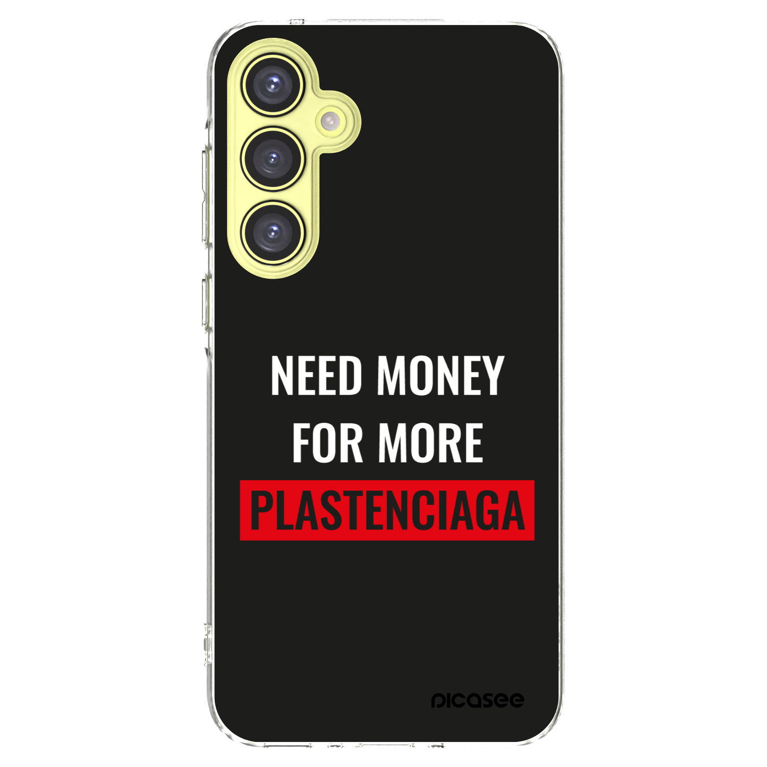 Picasee silikonowe przeźroczyste etui na Samsung Galaxy A35 5G A356B - More PLASTENCIAGA