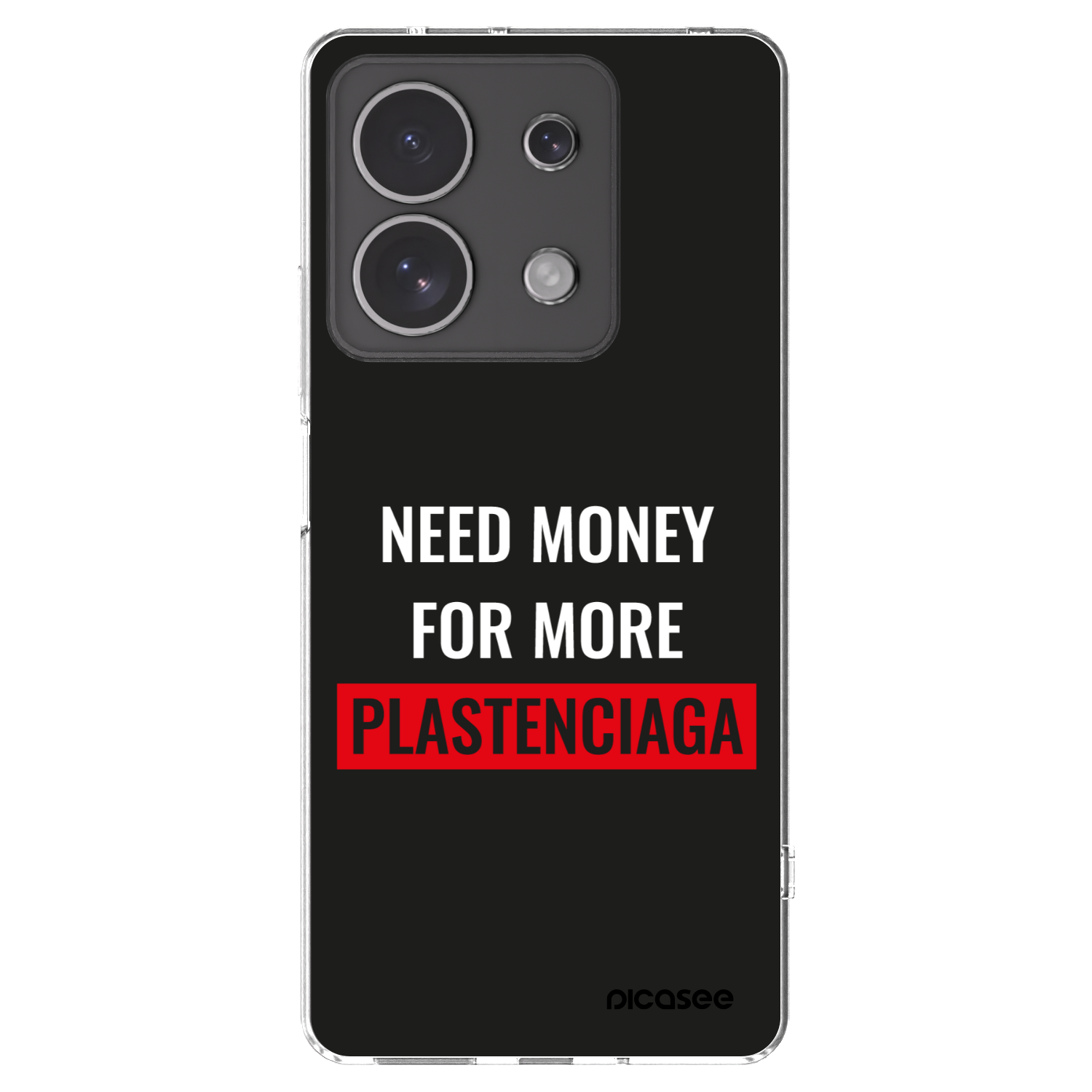 Picasee silikonowe przeźroczyste etui na Xiaomi Redmi Note 13 4G - More PLASTENCIAGA