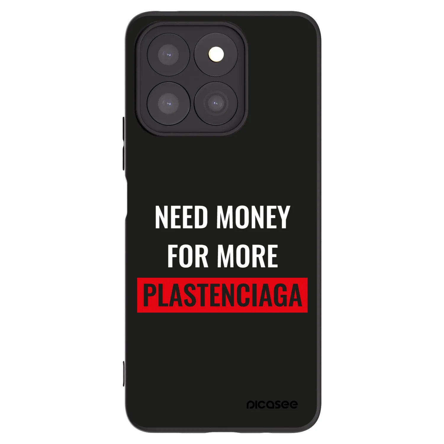 Picasee silikonowe czarne etui na Honor X8b - More PLASTENCIAGA