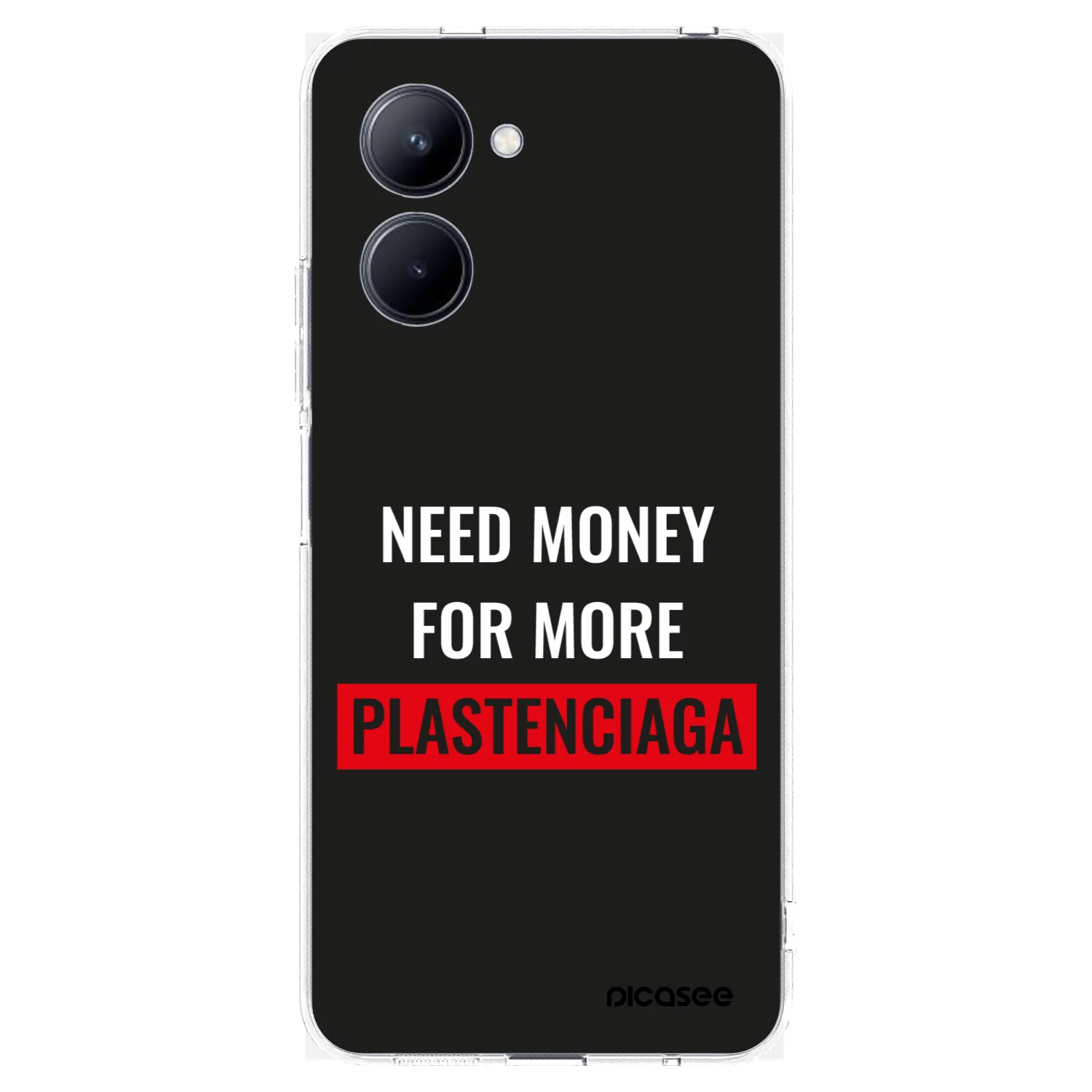 Picasee silikonowe przeźroczyste etui na Realme C33 (2023) - More PLASTENCIAGA