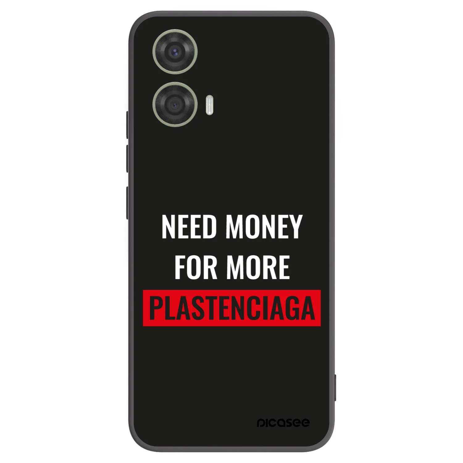 Picasee silikonowe czarne etui na Motorola Moto G24 - More PLASTENCIAGA