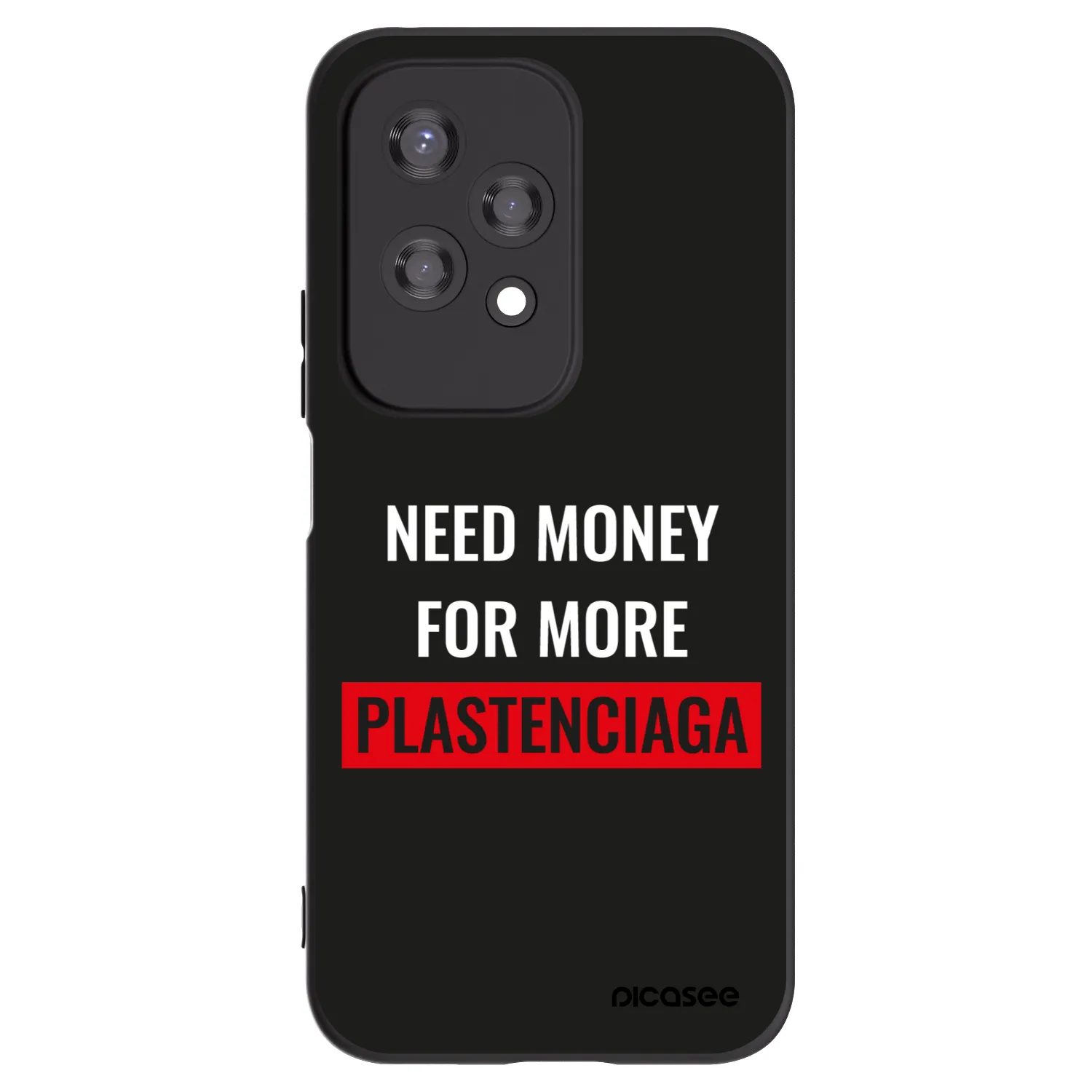 Picasee silikonowe czarne etui na Honor 200 Lite - More PLASTENCIAGA