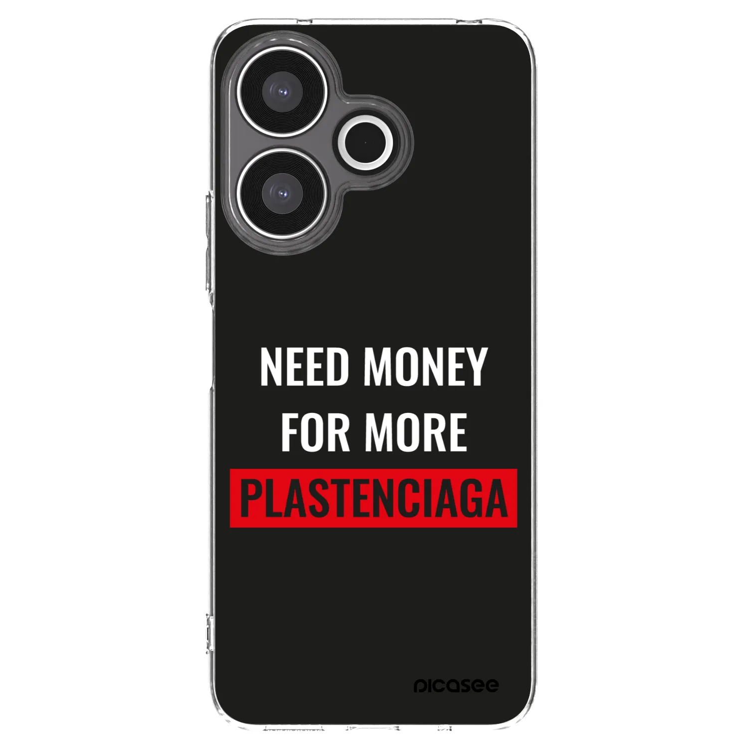 Picasee silikonowe przeźroczyste etui na Xiaomi Redmi 13 4G - More PLASTENCIAGA