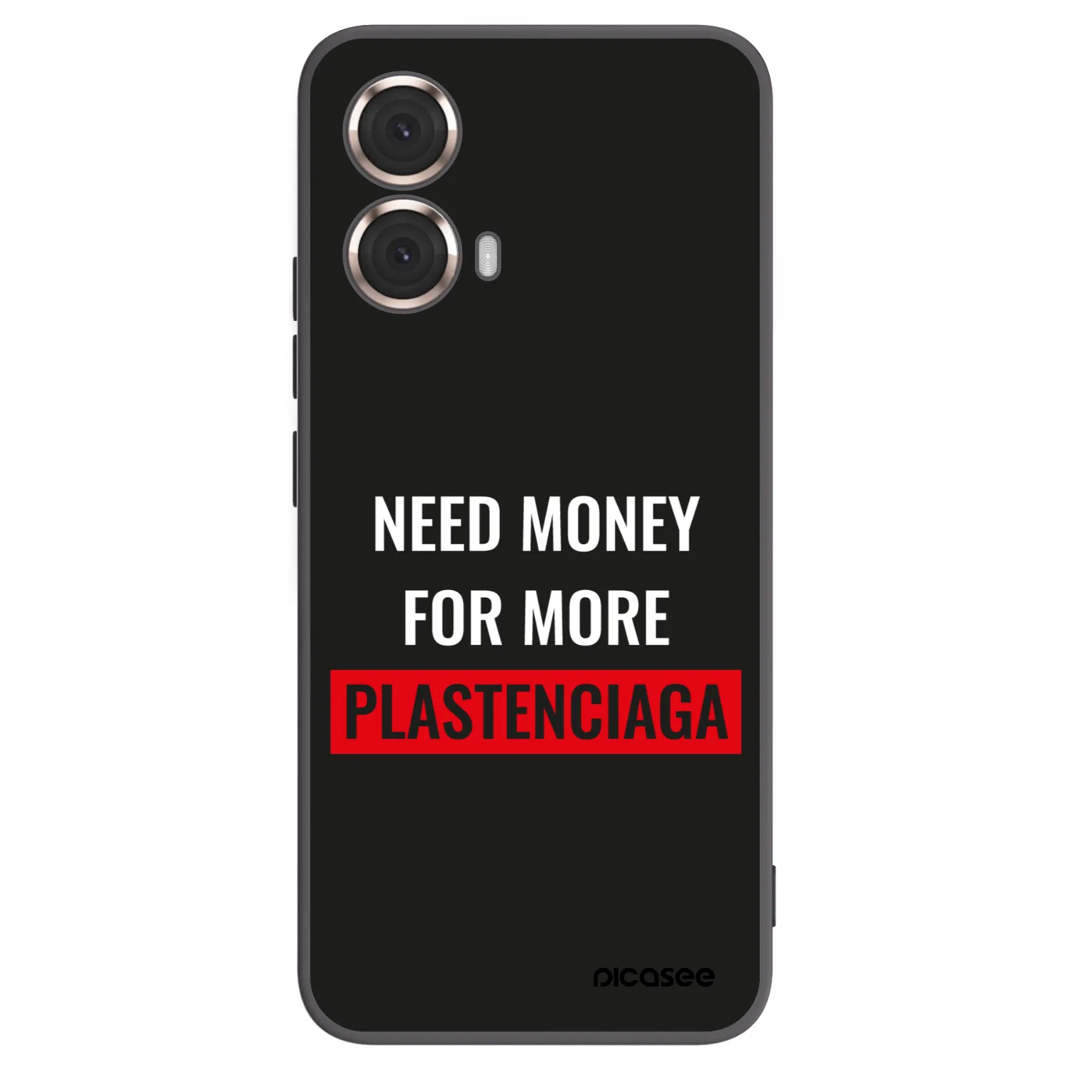 Picasee silikonowe czarne etui na Motorola Moto G85 - More PLASTENCIAGA