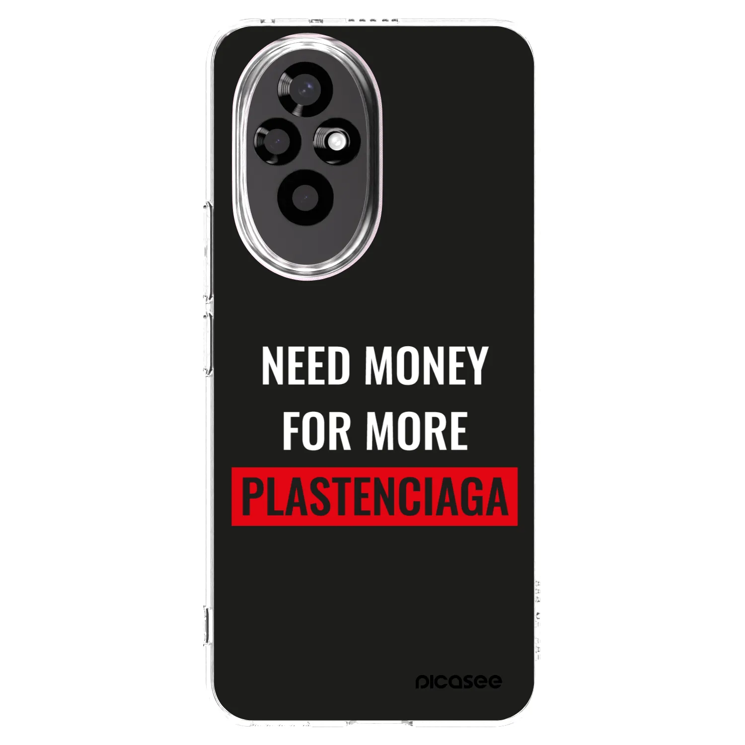 Picasee silikonowe przeźroczyste etui na Honor 200 Pro 5G - More PLASTENCIAGA