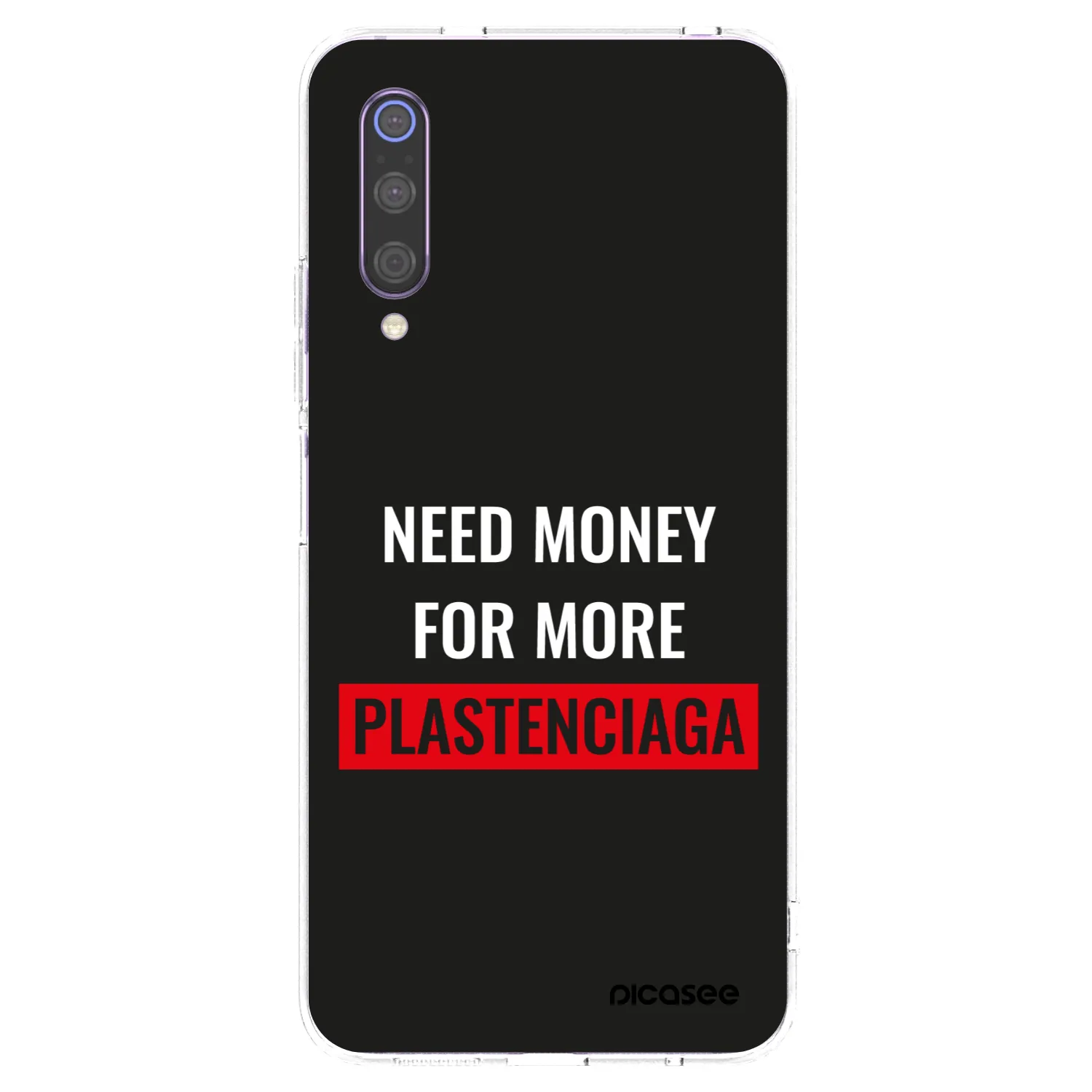 Picasee silikonowe przeźroczyste etui na Xiaomi Mi 9 - More PLASTENCIAGA