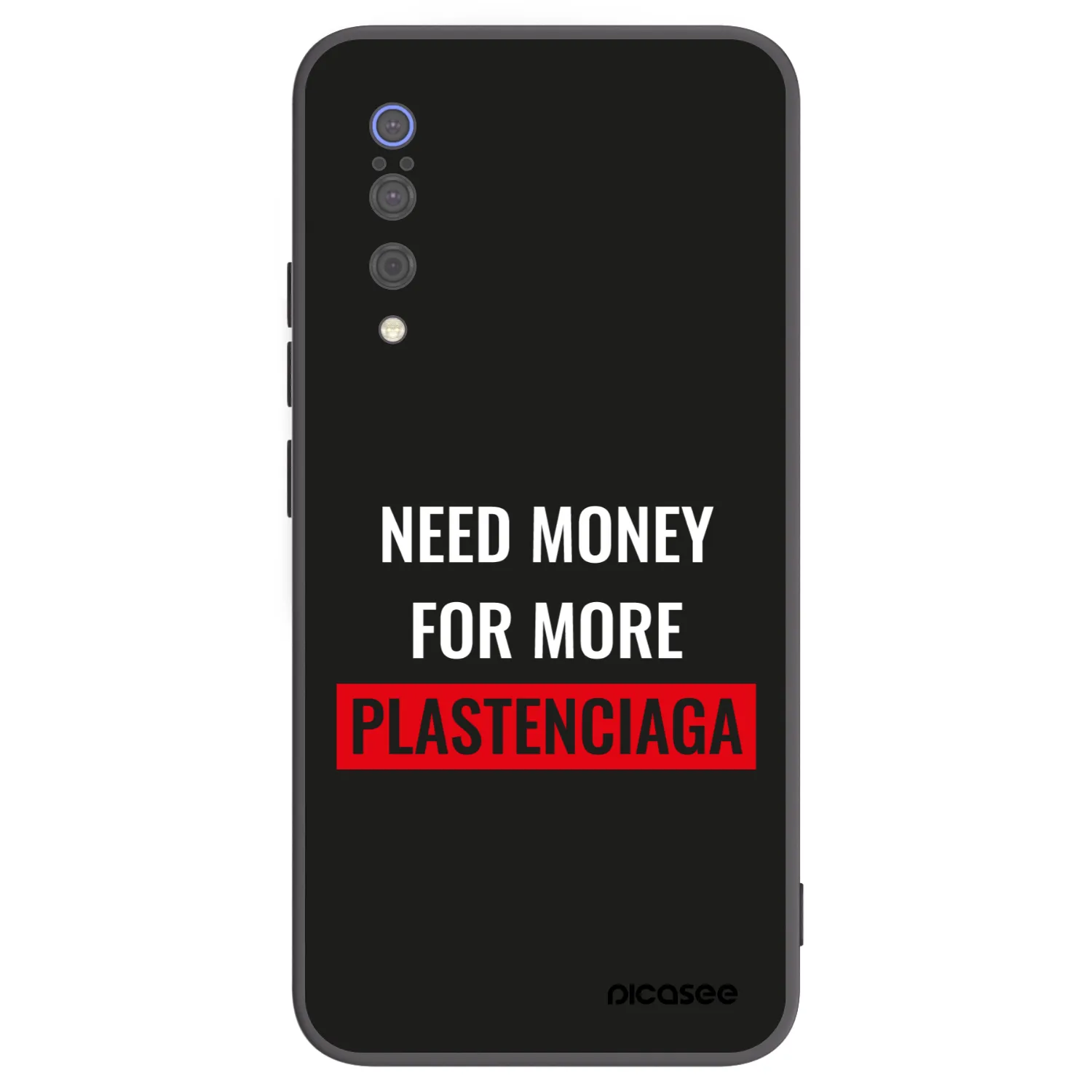 Picasee silikonowe czarne etui na Xiaomi Mi 9 - More PLASTENCIAGA