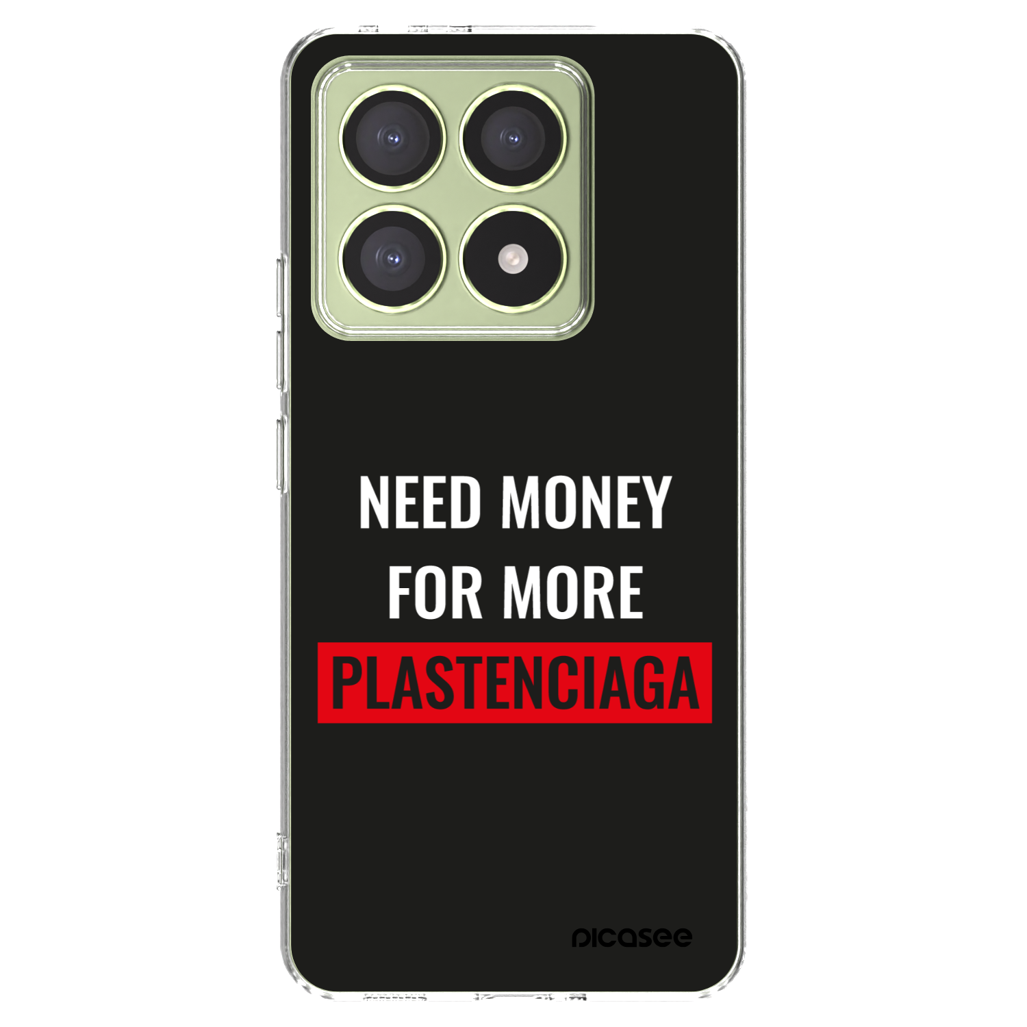 Picasee silikonowe przeźroczyste etui na Xiaomi 14T - More PLASTENCIAGA