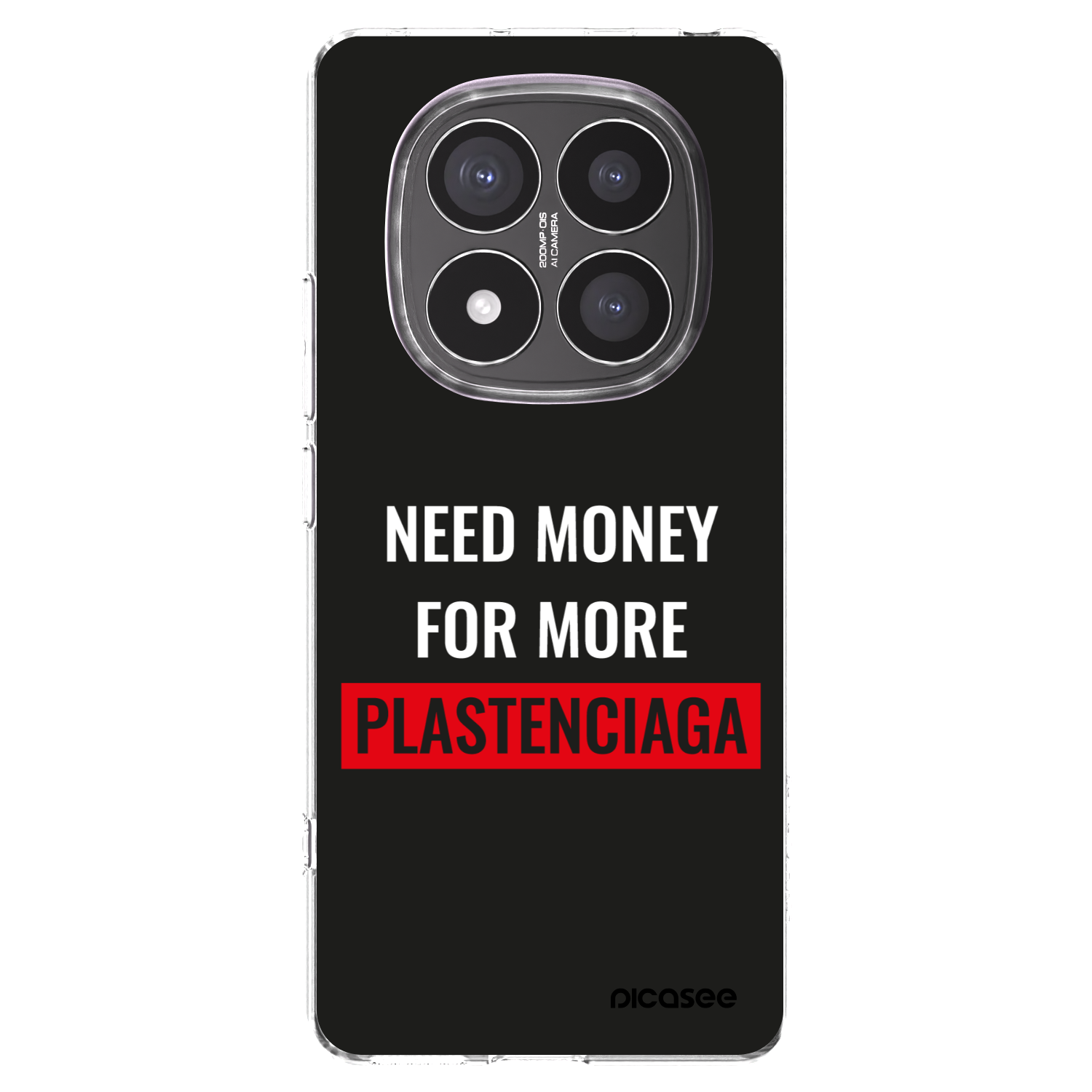 Picasee silikonowe przeźroczyste etui na Xiaomi Redmi Note 14 Pro+ 5G - More PLASTENCIAGA