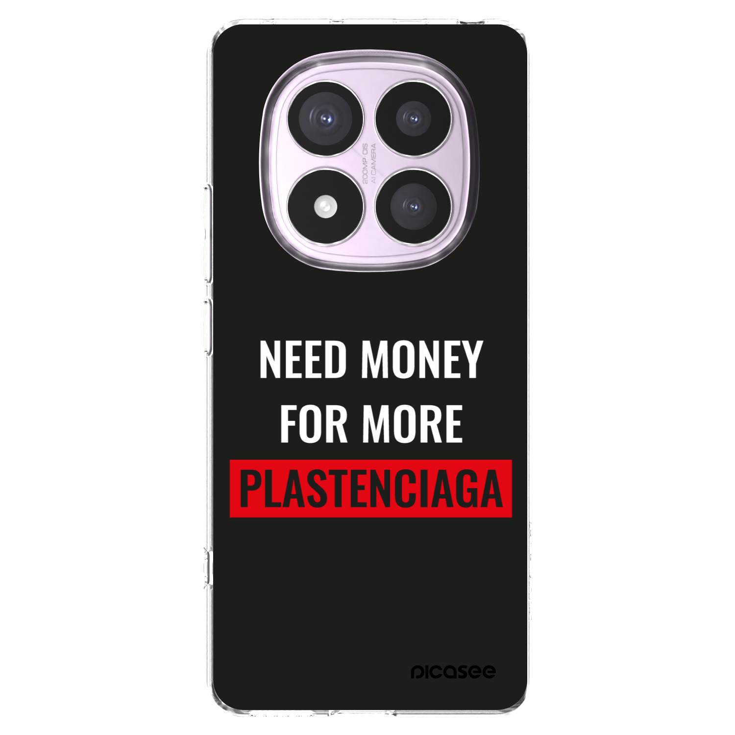 Picasee silikonowe przeźroczyste etui na Xiaomi Redmi Note 14 Pro 5G - More PLASTENCIAGA