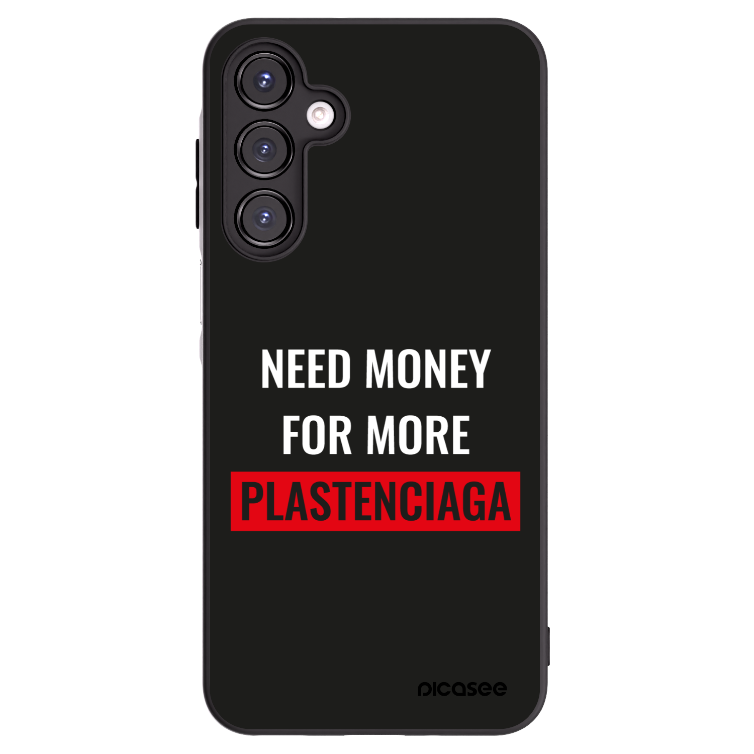 Picasee silikonowe czarne etui na Samsung Galaxy A16 5G - More PLASTENCIAGA