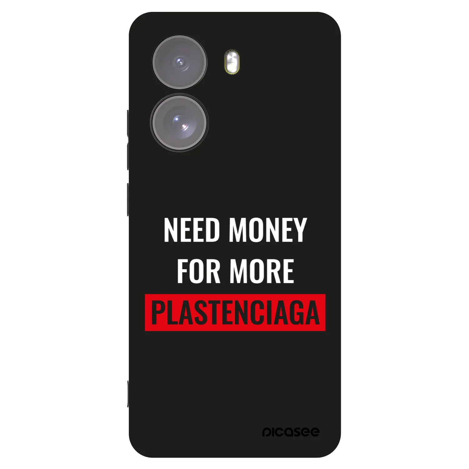 Picasee silikonowe czarne etui na Xiaomi Poco X7 - More PLASTENCIAGA