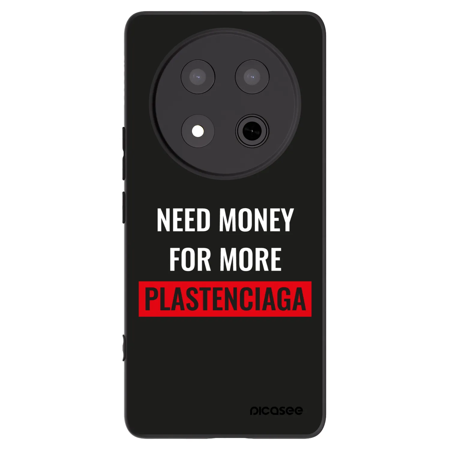 Picasee silikonowe czarne etui na Honor Magic7 Lite 5G - More PLASTENCIAGA