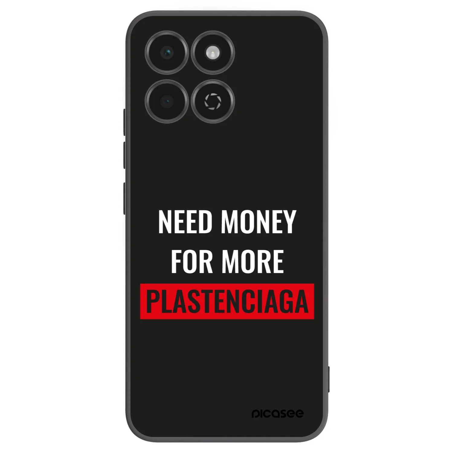 Picasee silikonowe czarne etui na Honor 200 Smart 5G - More PLASTENCIAGA