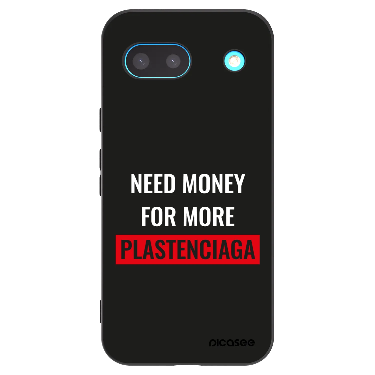 Picasee silikonowe czarne etui na Google Pixel 8a - More PLASTENCIAGA