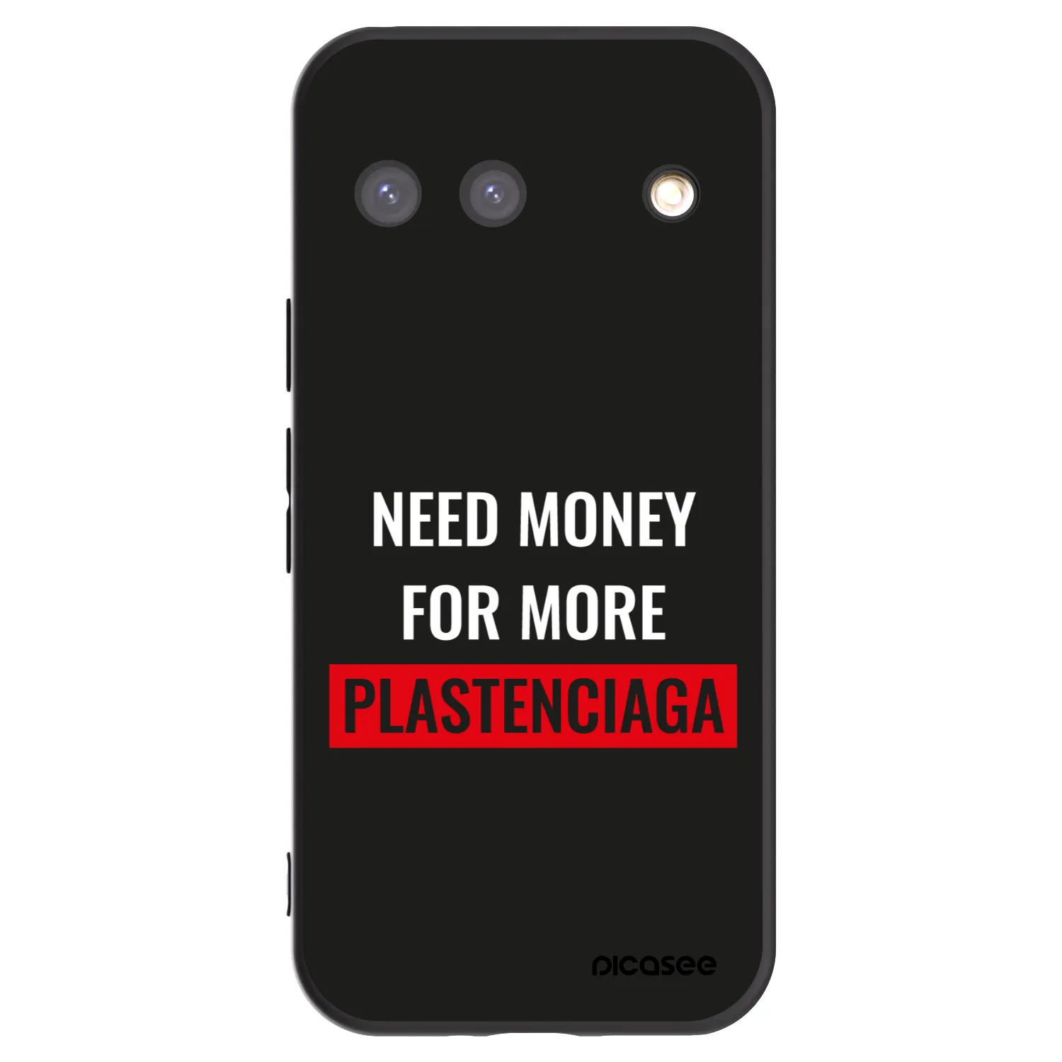 Picasee silikonowe czarne etui na Google Pixel 9 - More PLASTENCIAGA