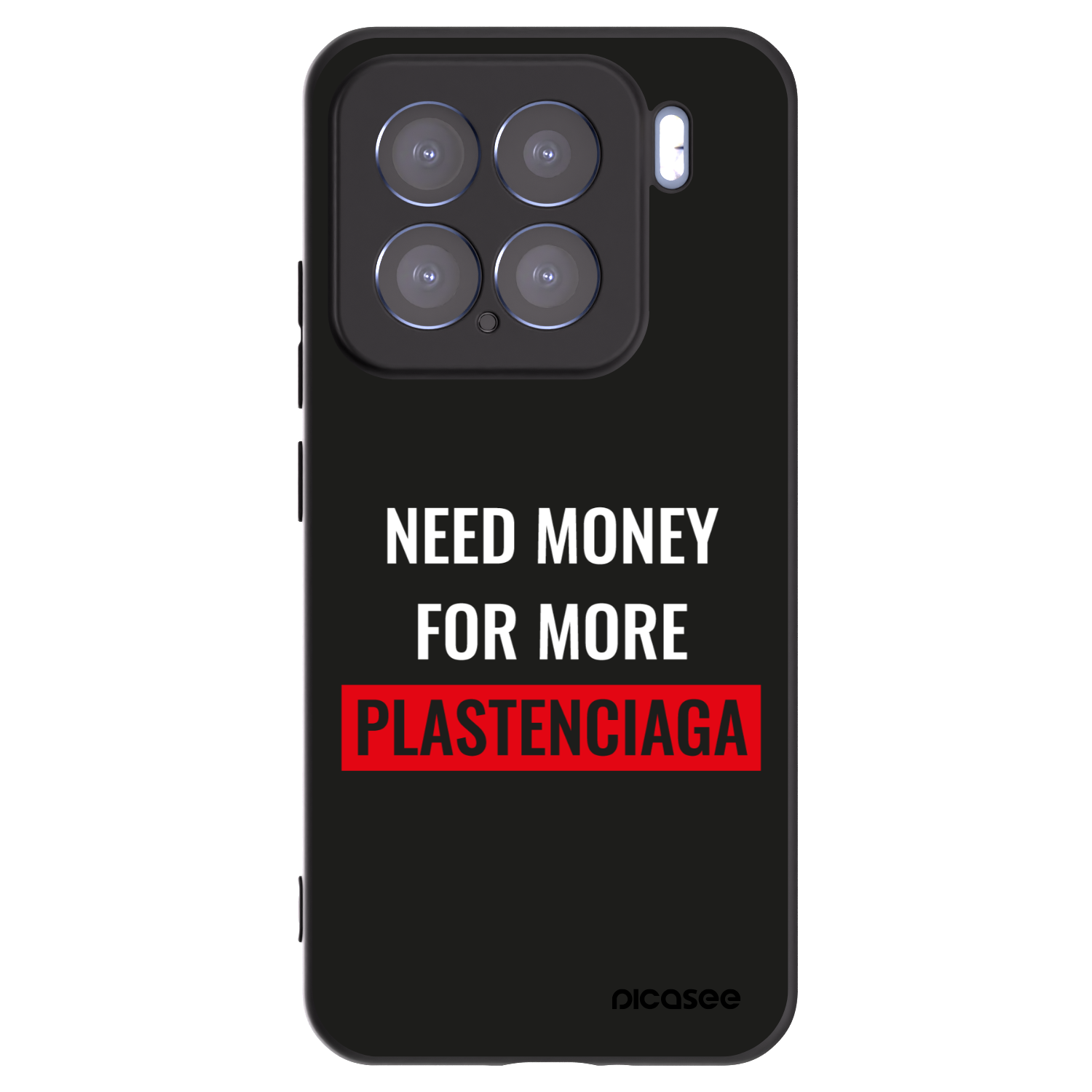 Picasee silikonowe czarne etui na Xiaomi 15 - More PLASTENCIAGA
