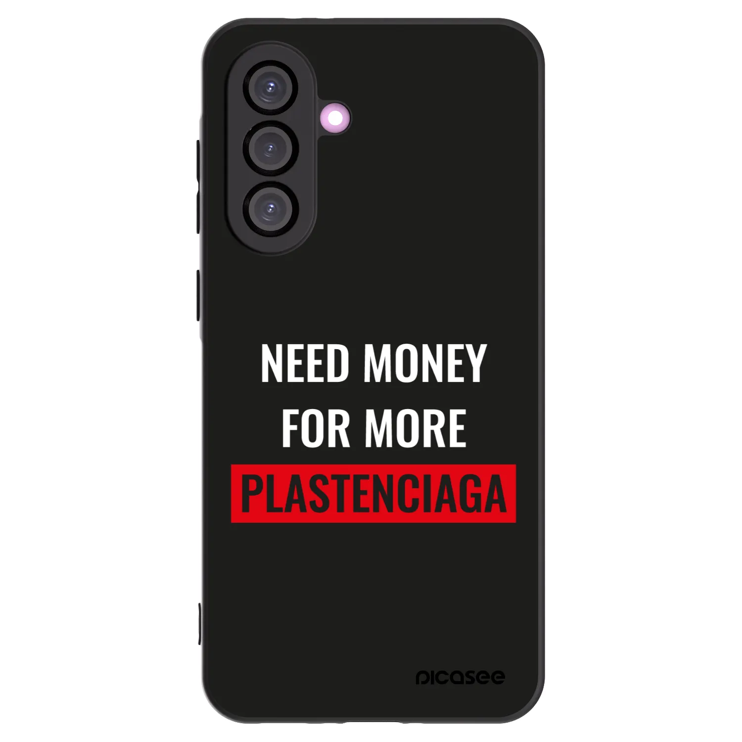 Picasee silikonowe czarne etui na Samsung Galaxy A56 5G A566B - More PLASTENCIAGA