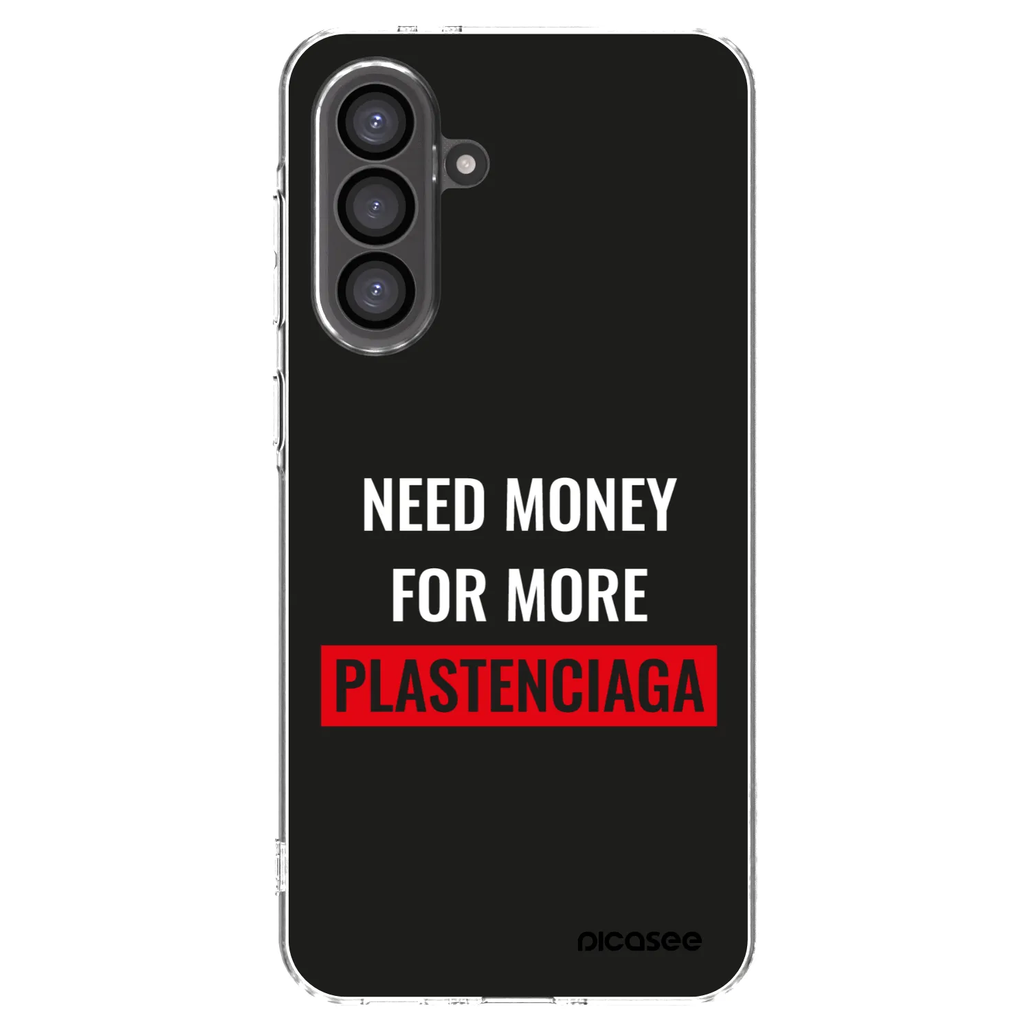 Picasee silikonowe przeźroczyste etui na Samsung Galaxy A56 5G A566B - More PLASTENCIAGA