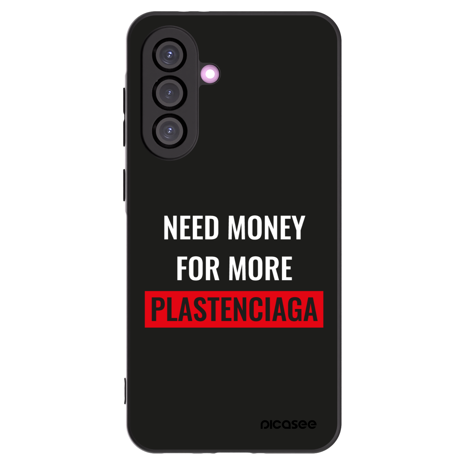 Picasee silikonowe czarne etui na Samsung Galaxy A36 5G - More PLASTENCIAGA