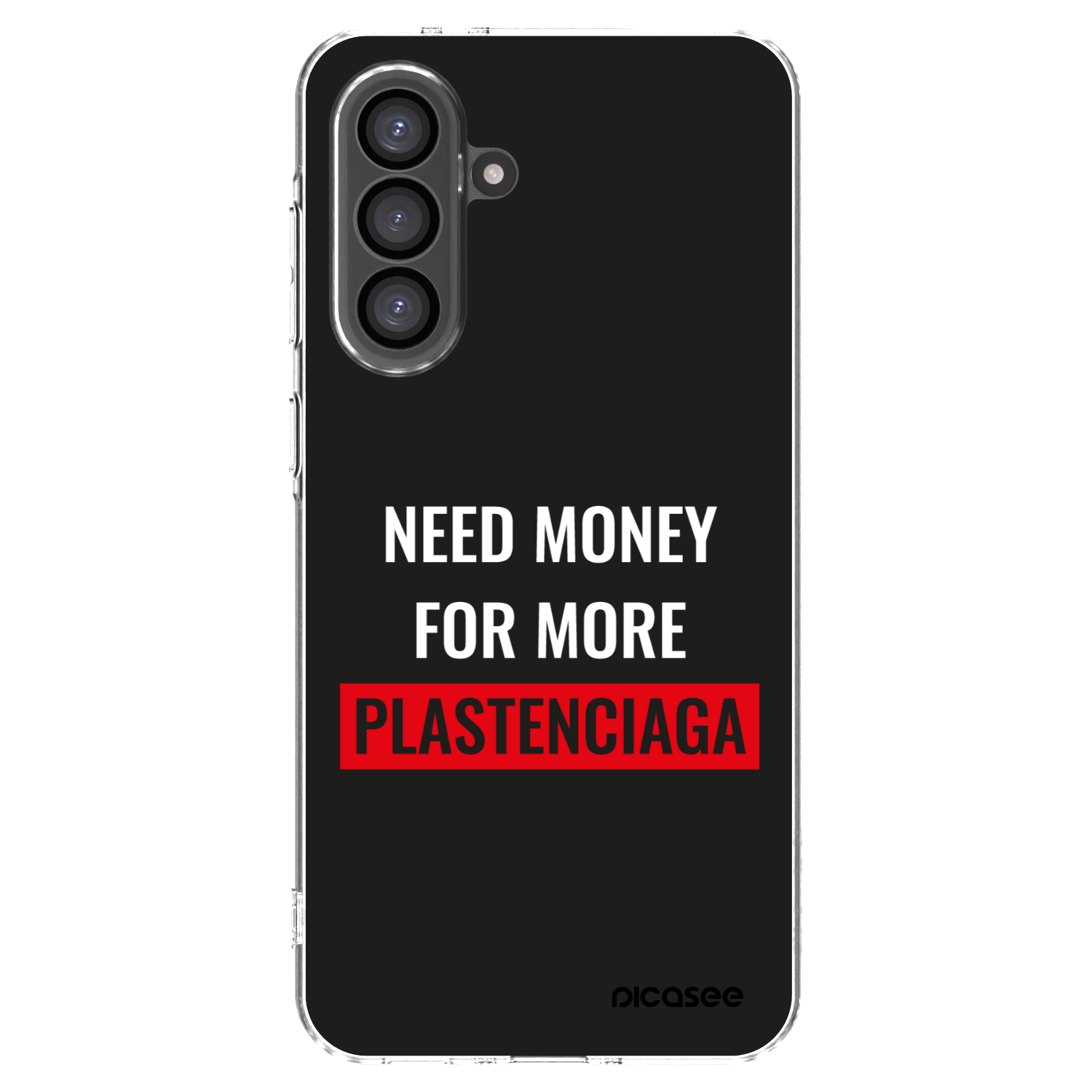 Picasee silikonowe przeźroczyste etui na Samsung Galaxy A36 5G - More PLASTENCIAGA