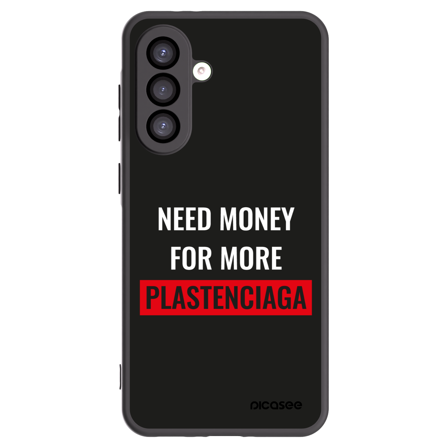 Picasee silikonowe czarne etui na Samsung Galaxy A26 5G A266B - More PLASTENCIAGA