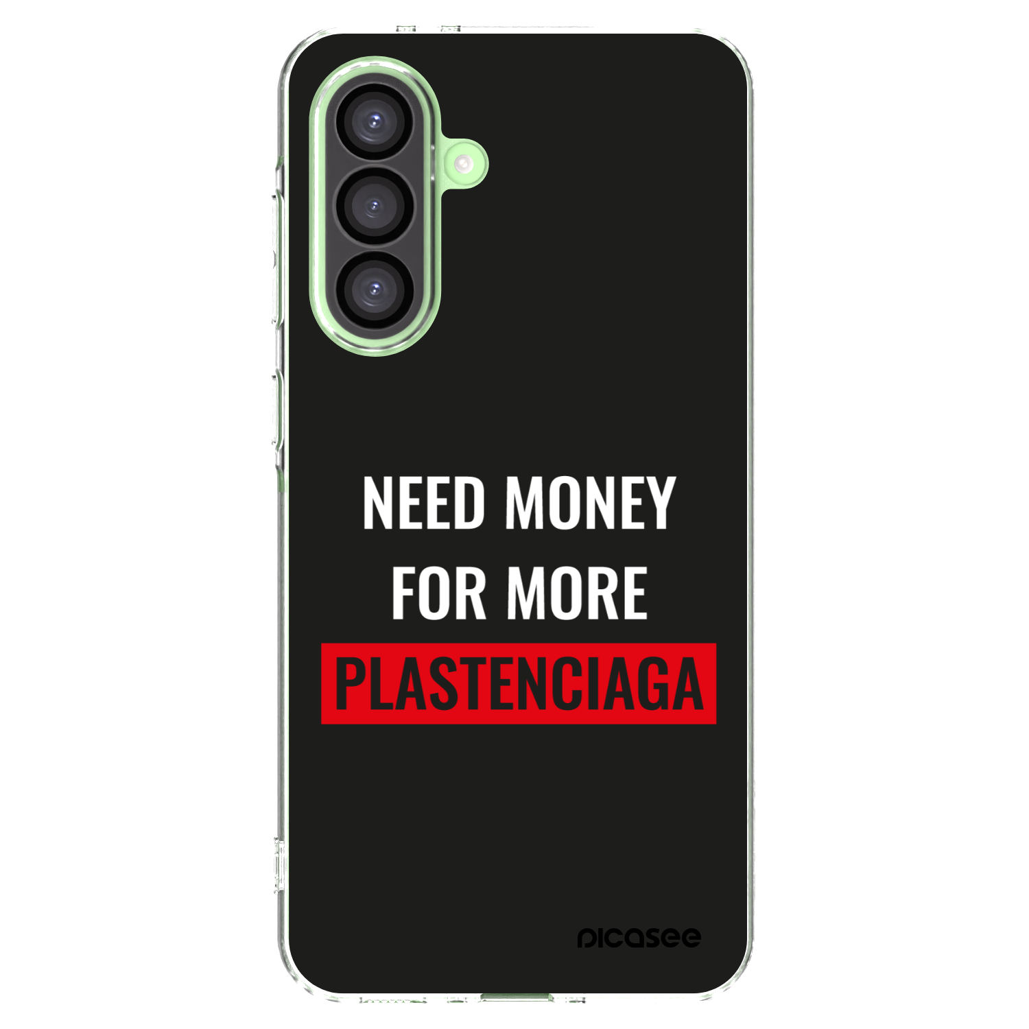 Picasee silikonowe przeźroczyste etui na Samsung Galaxy A26 5G A266B - More PLASTENCIAGA