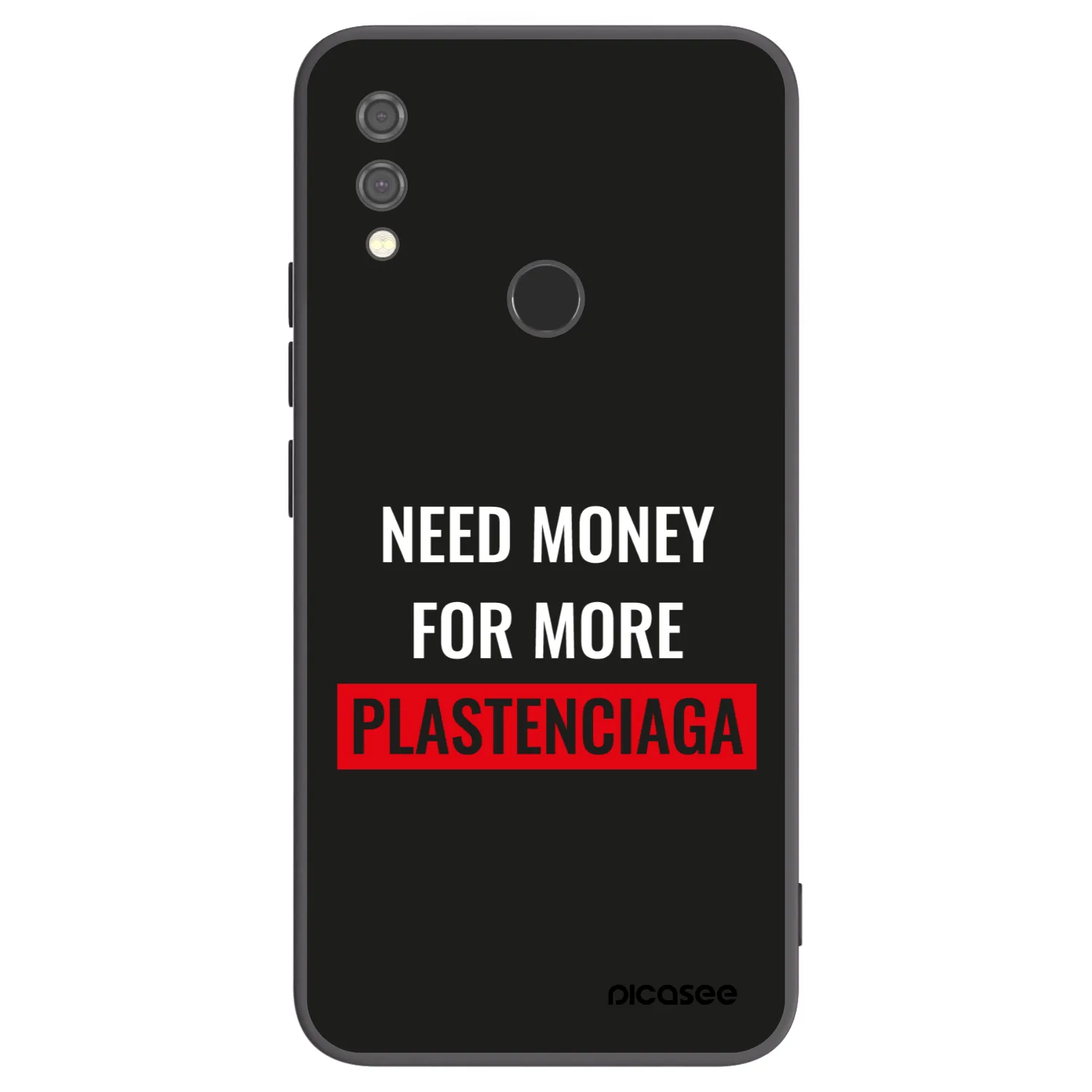 Picasee silikonowe czarne etui na Xiaomi Redmi Note 7 - More PLASTENCIAGA