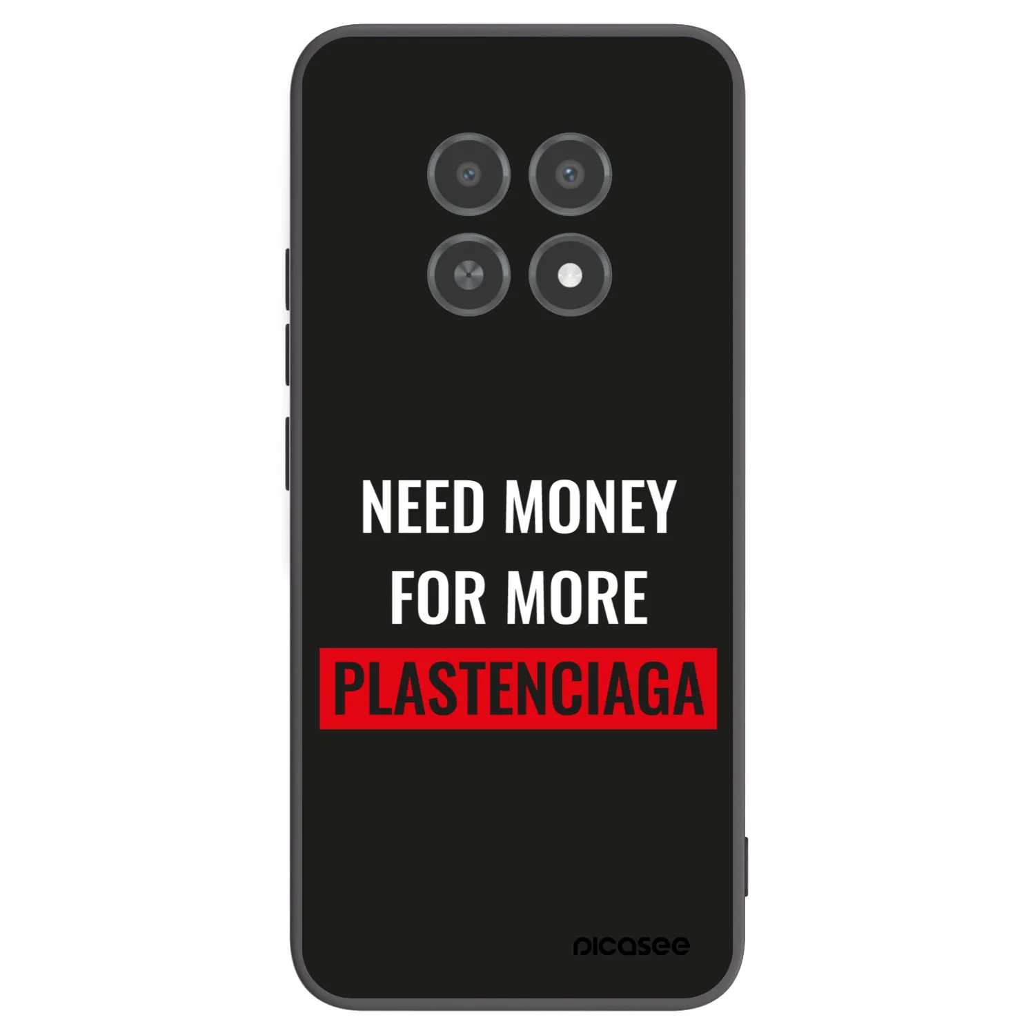 Picasee silikonowe czarne etui na Realme 12X - More PLASTENCIAGA