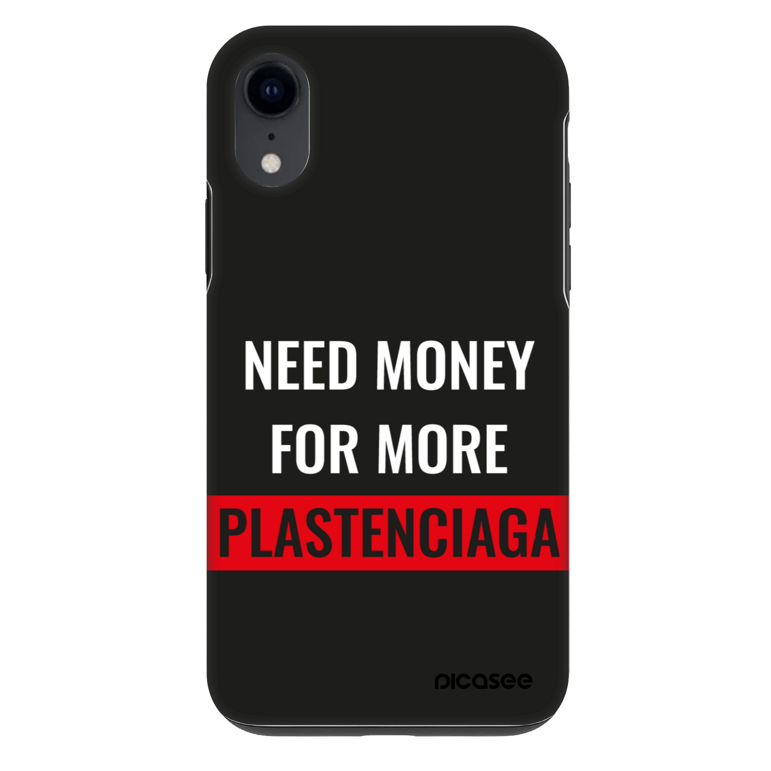 Picasee Fashion Case na Apple iPhone XR - More PLASTENCIAGA