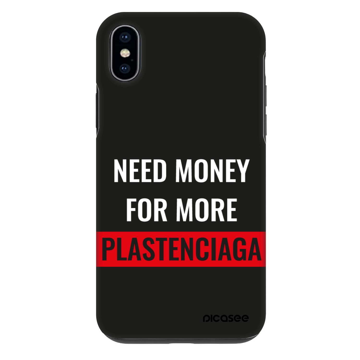Picasee Fashion Case na Apple iPhone XS Max - More PLASTENCIAGA